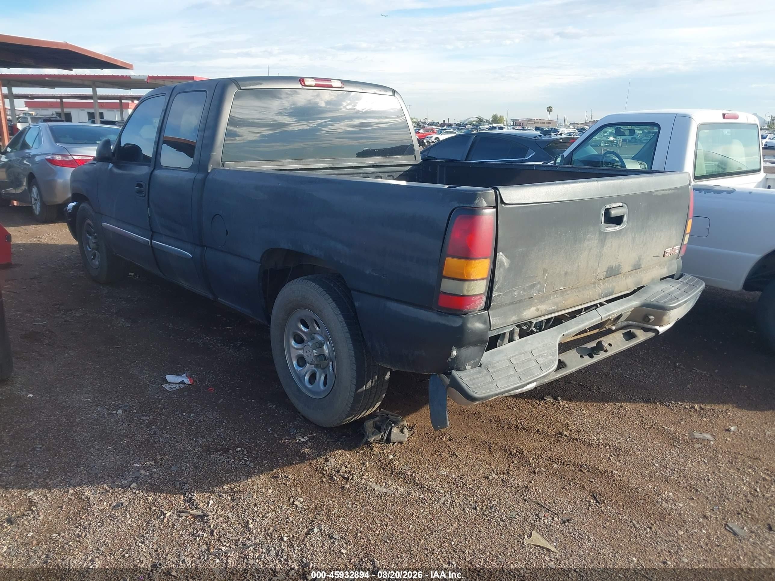 2005 Gmc Sierra 1500 Sle Blue vin: 1GTEC19T05Z124286