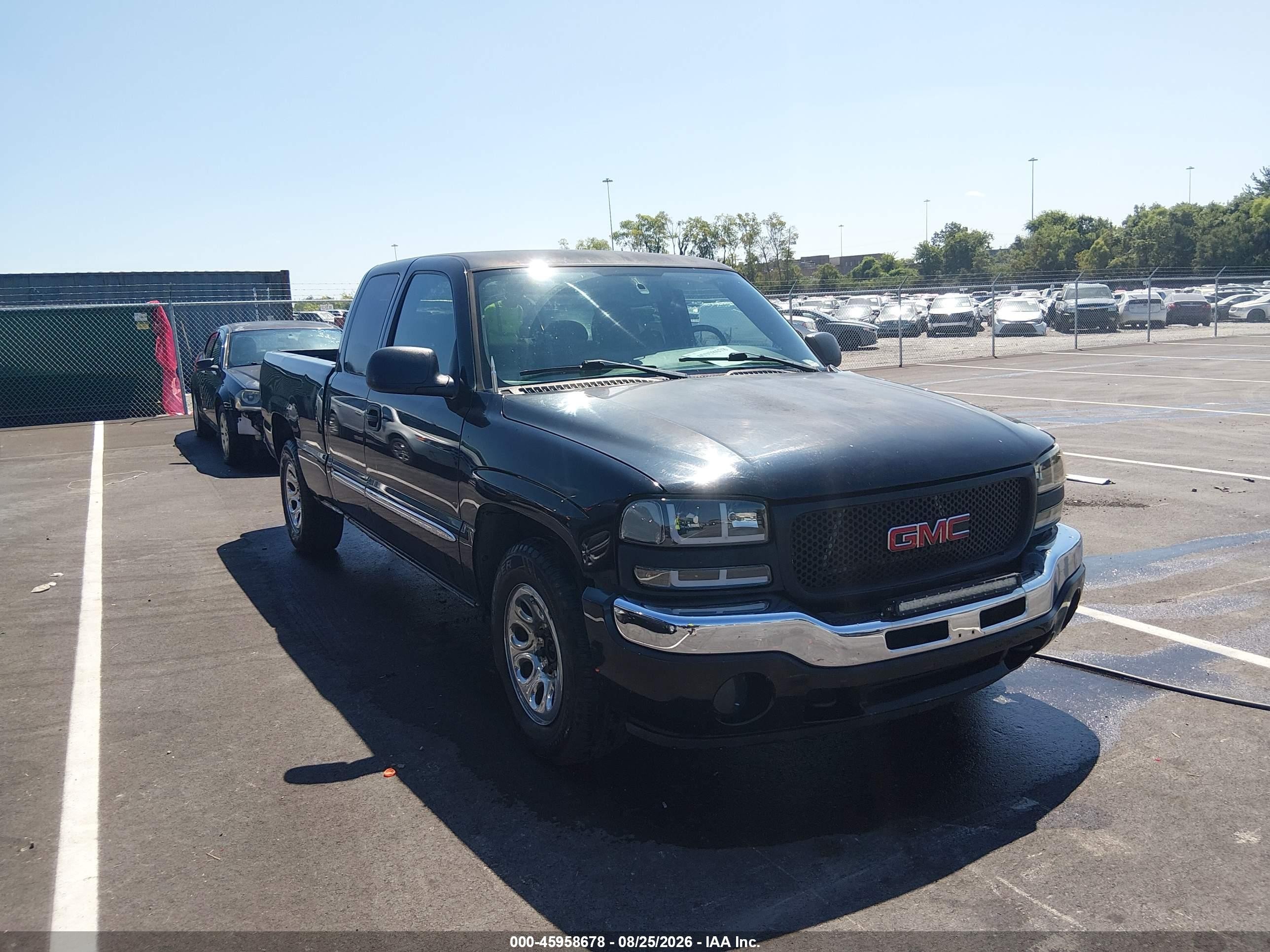 2006 Gmc Sierra 1500 Sle1 Black vin: 1GTEC19T26Z126834