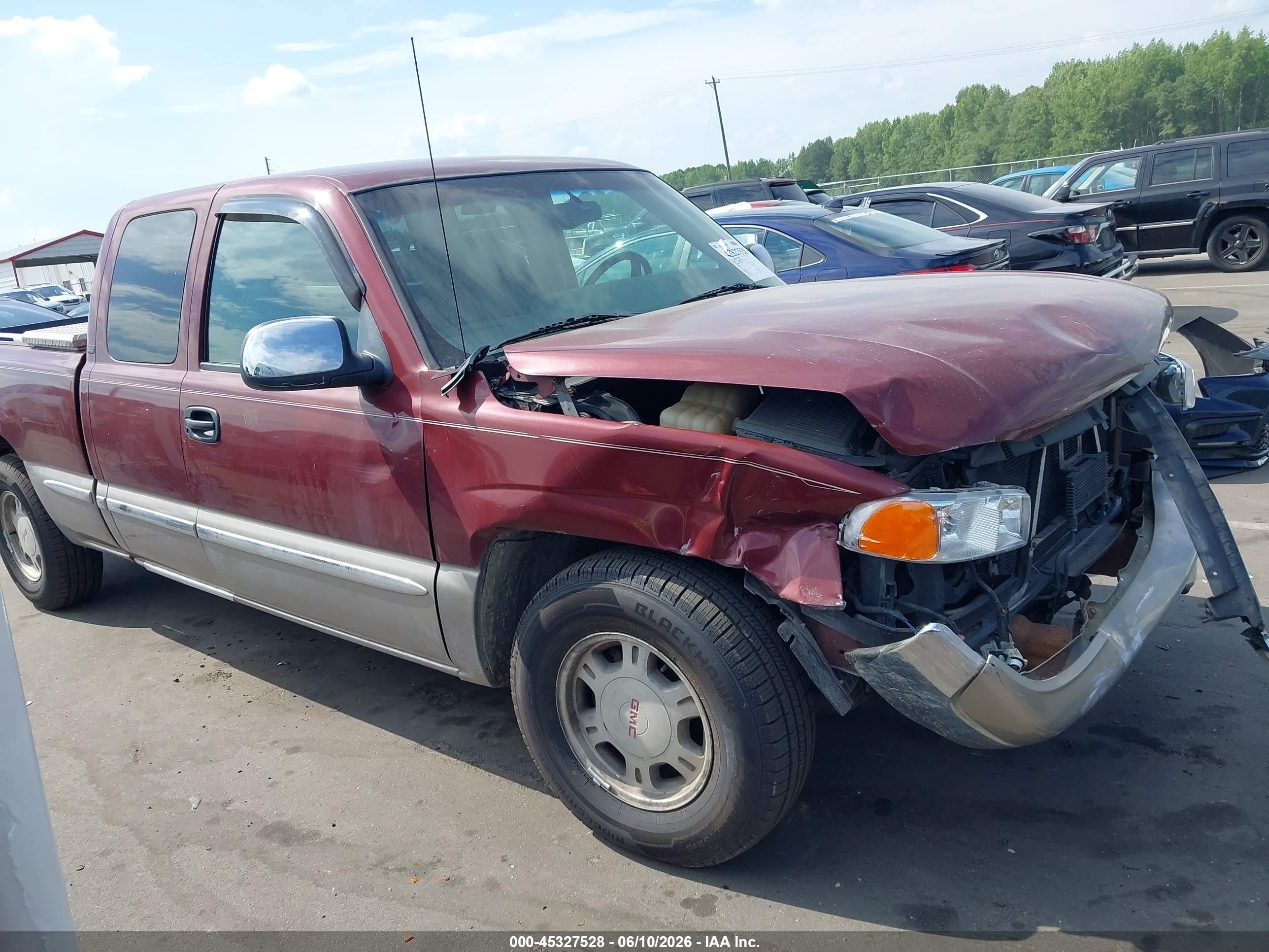 2000 Gmc Sierra 1500 Sle Maroon vin: 1GTEC19T2YZ325241