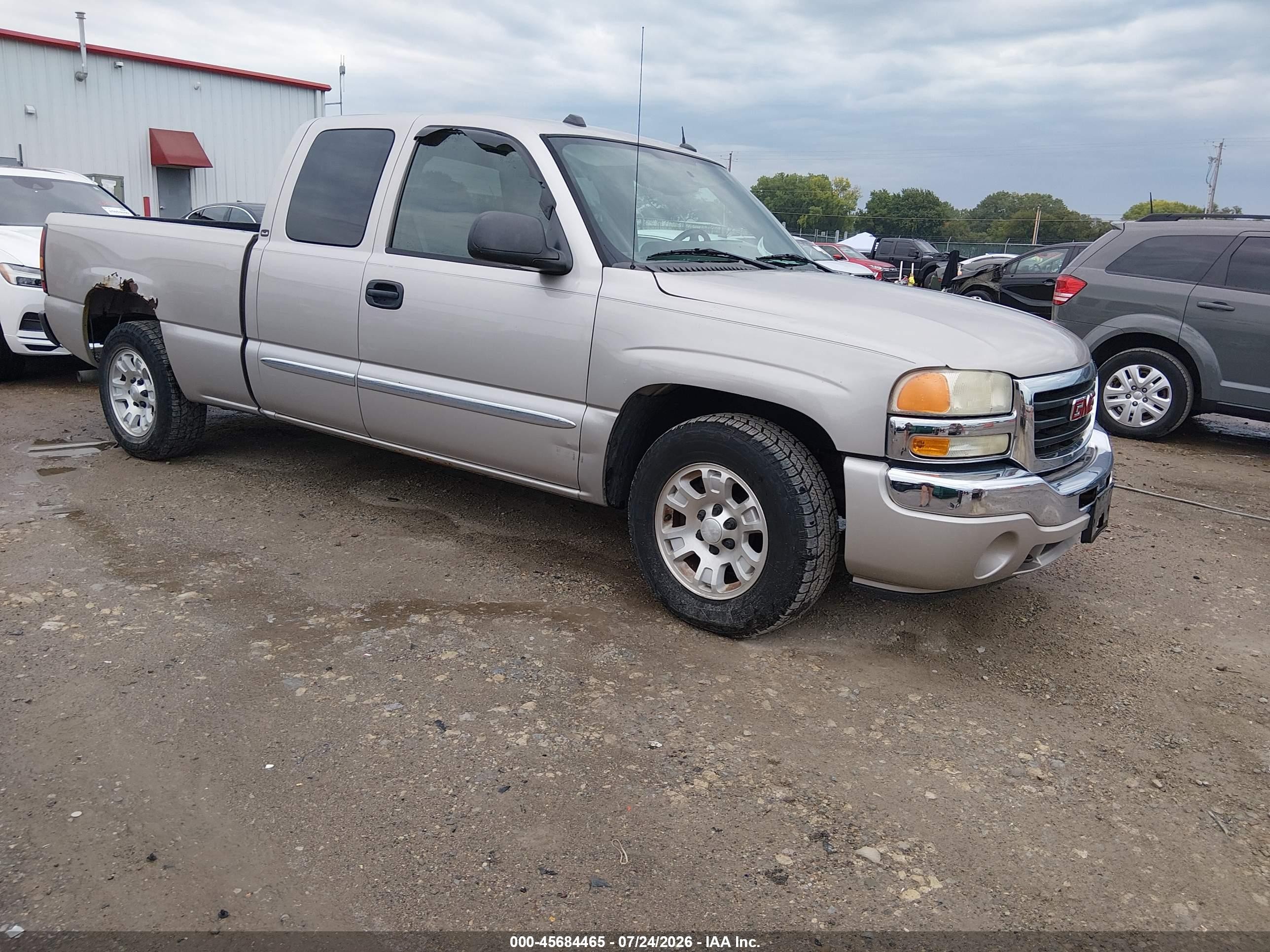 2005 Gmc Sierra 1500 Sle Gray vin: 1GTEC19T35Z335398
