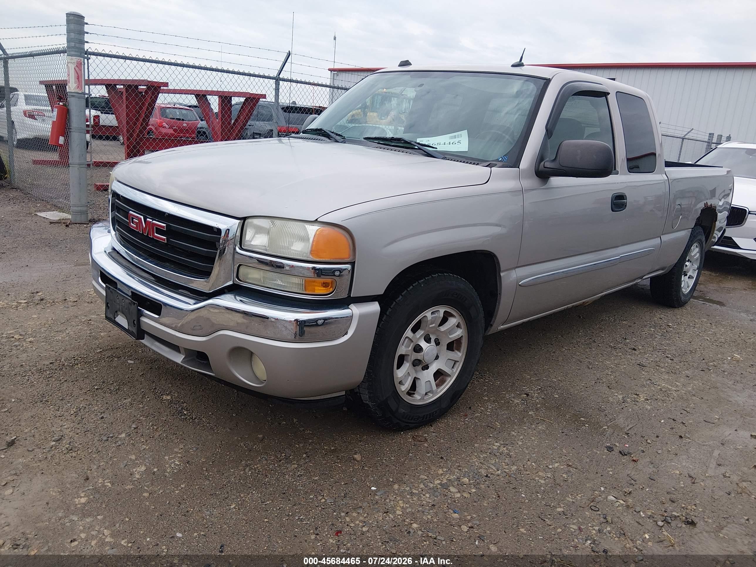 2005 Gmc Sierra 1500 Sle Серый vin: 1GTEC19T35Z335398
