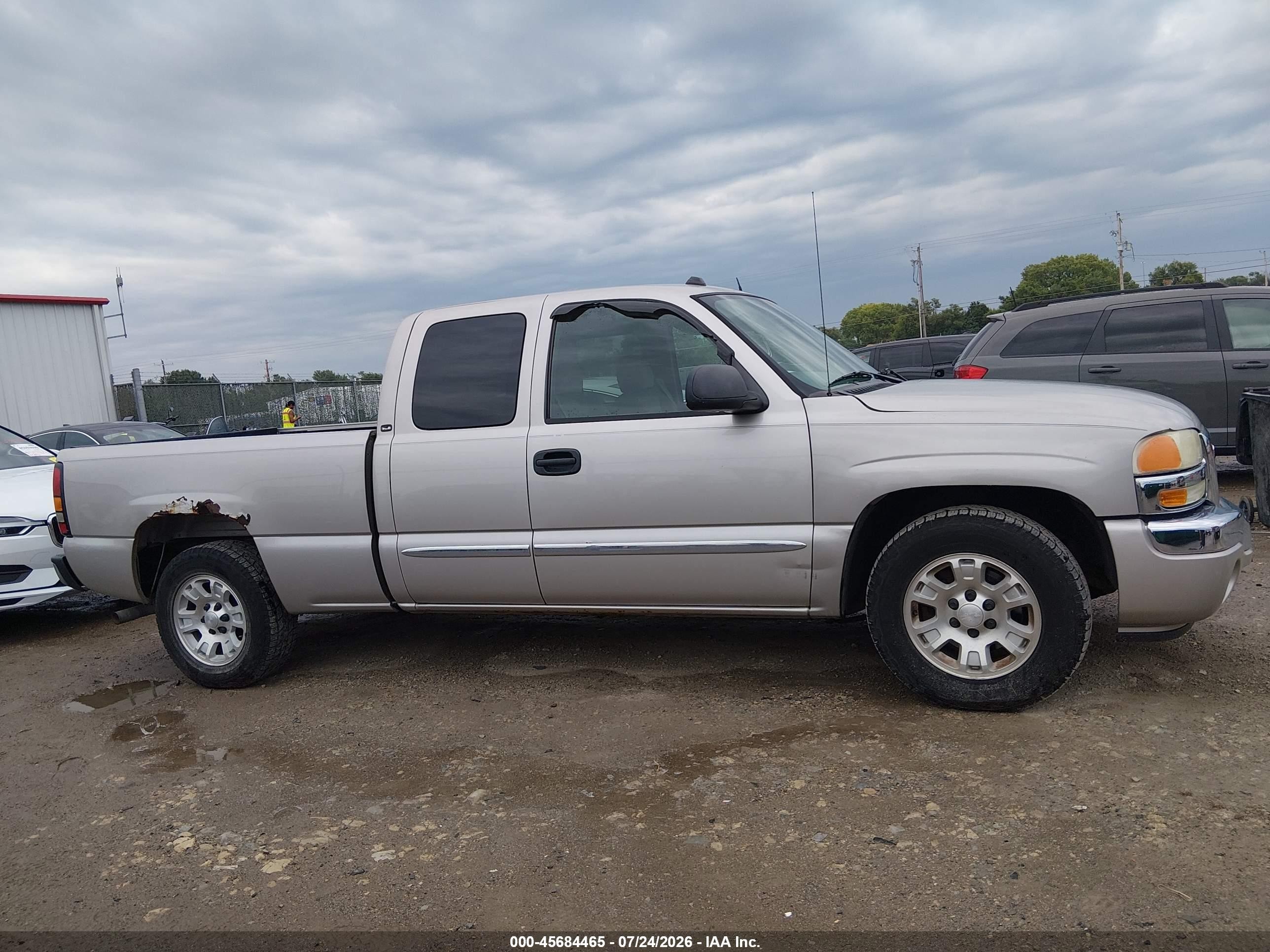 2005 Gmc Sierra 1500 Sle Серый vin: 1GTEC19T35Z335398