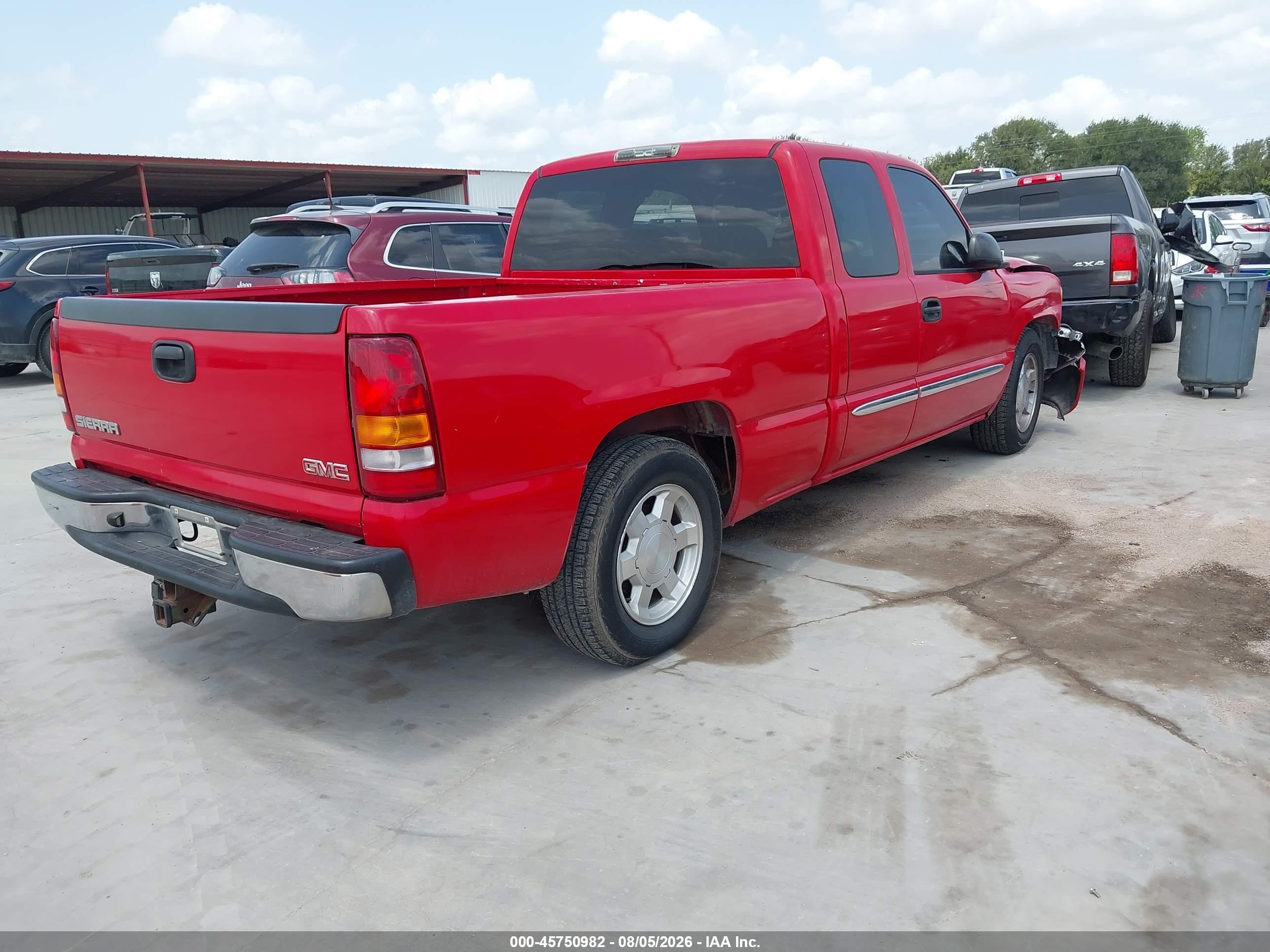 2005 Gmc Sierra 1500 Slt Red vin: 1GTEC19T55Z177145