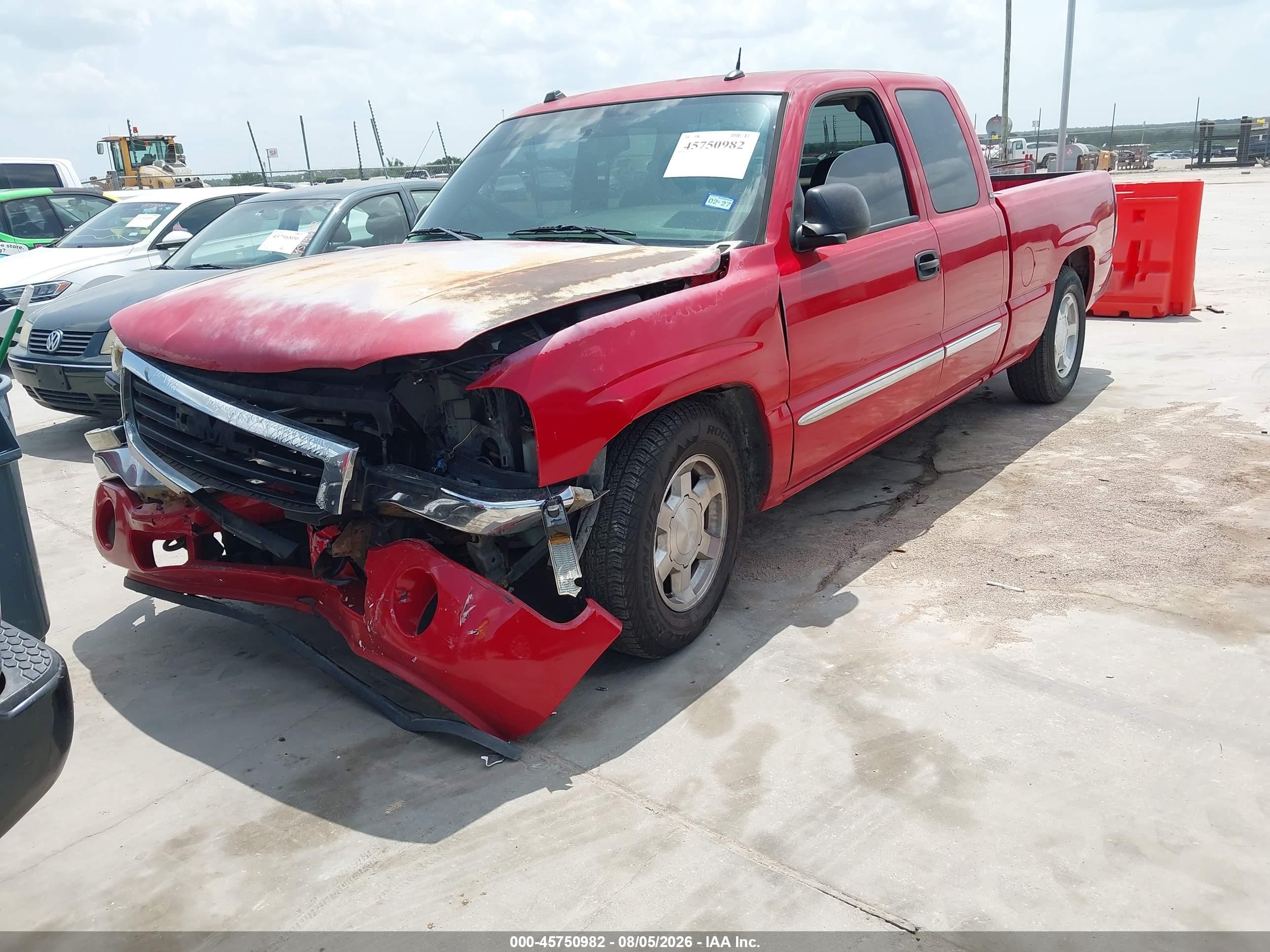 2005 Gmc Sierra 1500 Slt Red vin: 1GTEC19T55Z177145