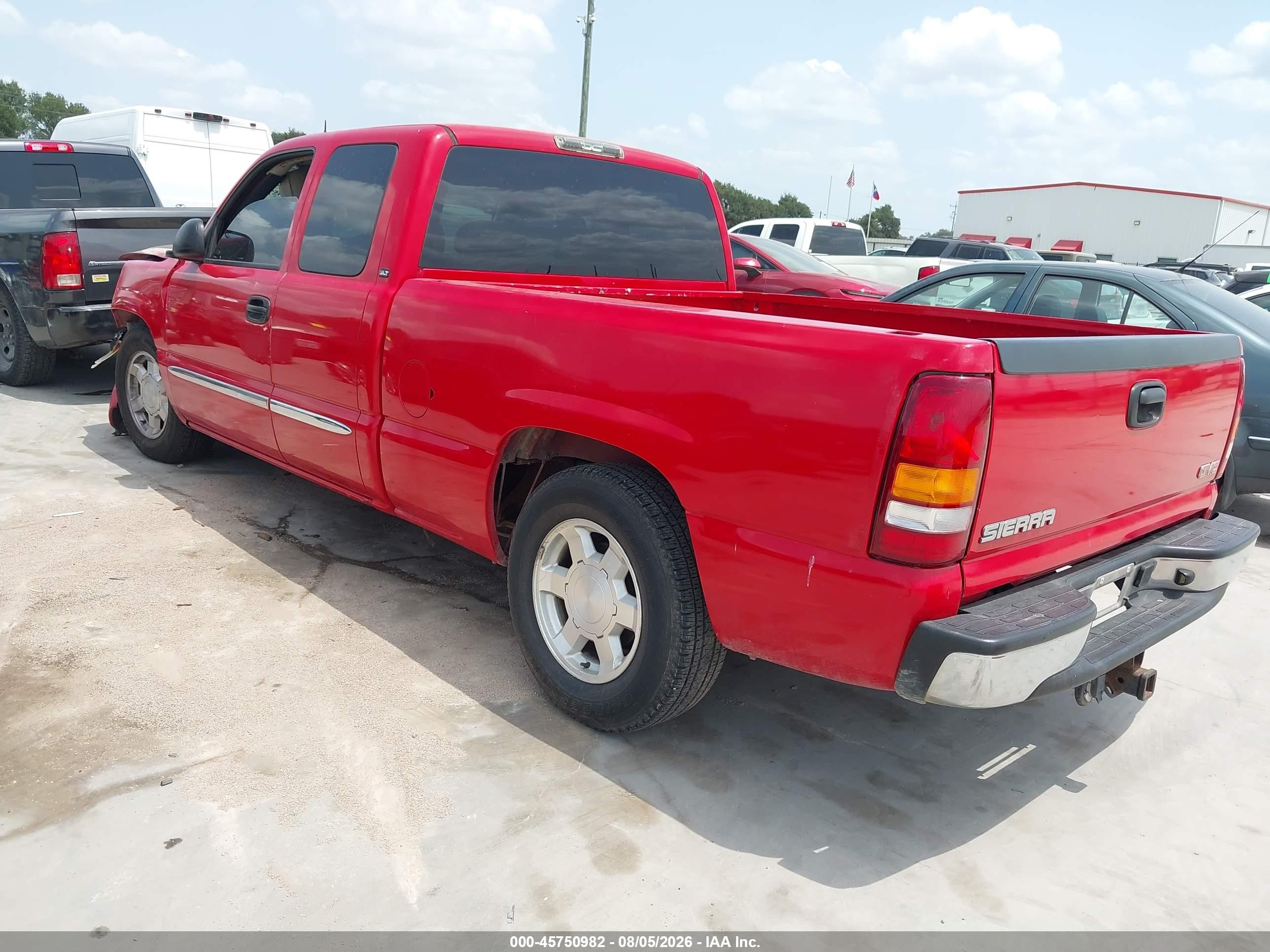 2005 Gmc Sierra 1500 Slt Red vin: 1GTEC19T55Z177145