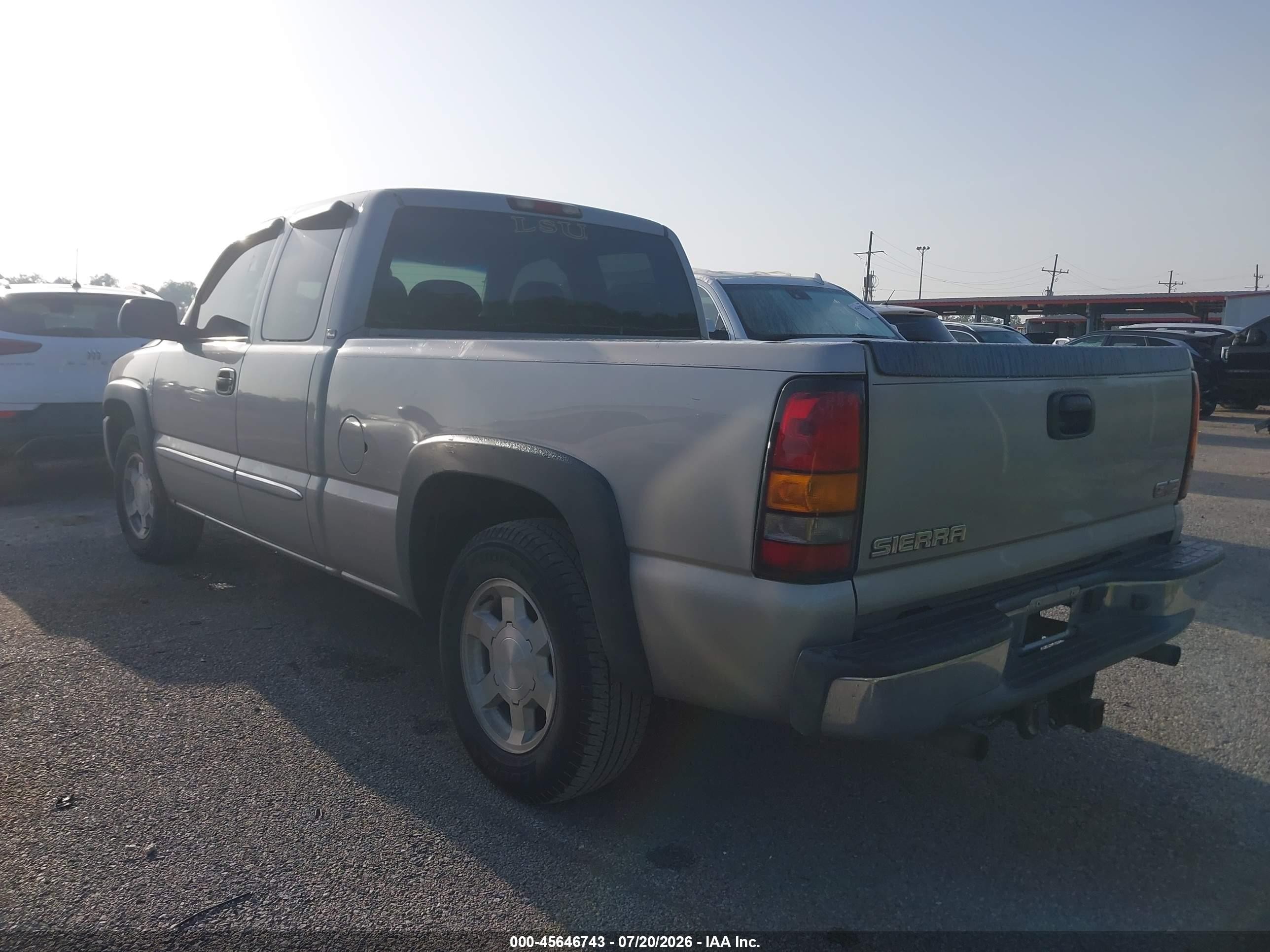 2005 Gmc Sierra 1500 Sle Beige vin: 1GTEC19T55Z348914