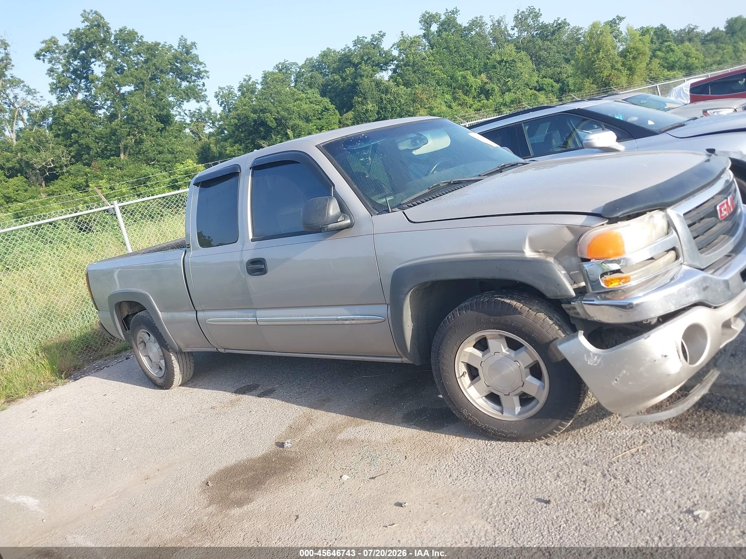 2005 Gmc Sierra 1500 Sle Beige vin: 1GTEC19T55Z348914