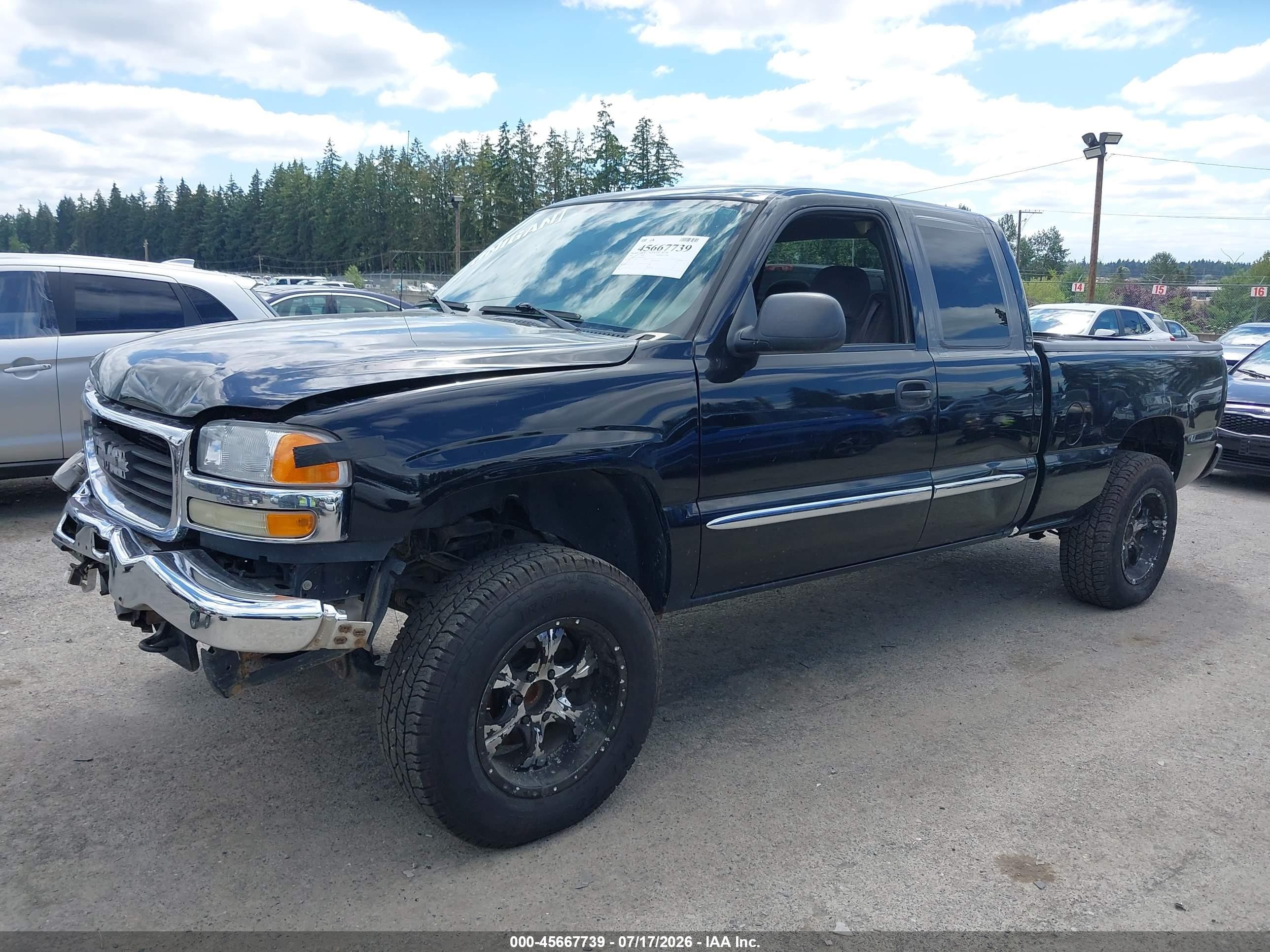 2005 Gmc Sierra 1500 Sle Black vin: 1GTEC19T55Z356883