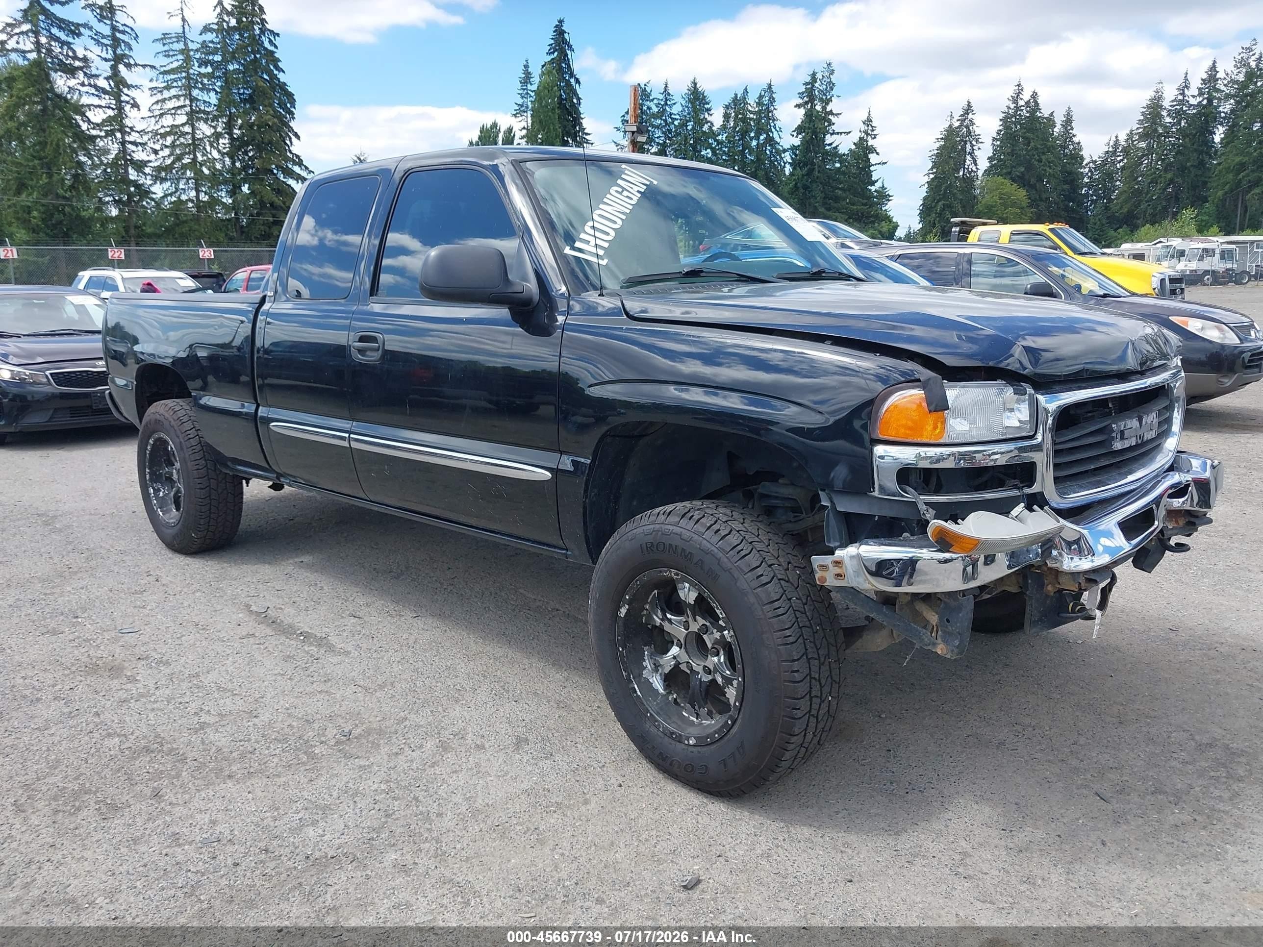 2005 Gmc Sierra 1500 Sle Black vin: 1GTEC19T55Z356883