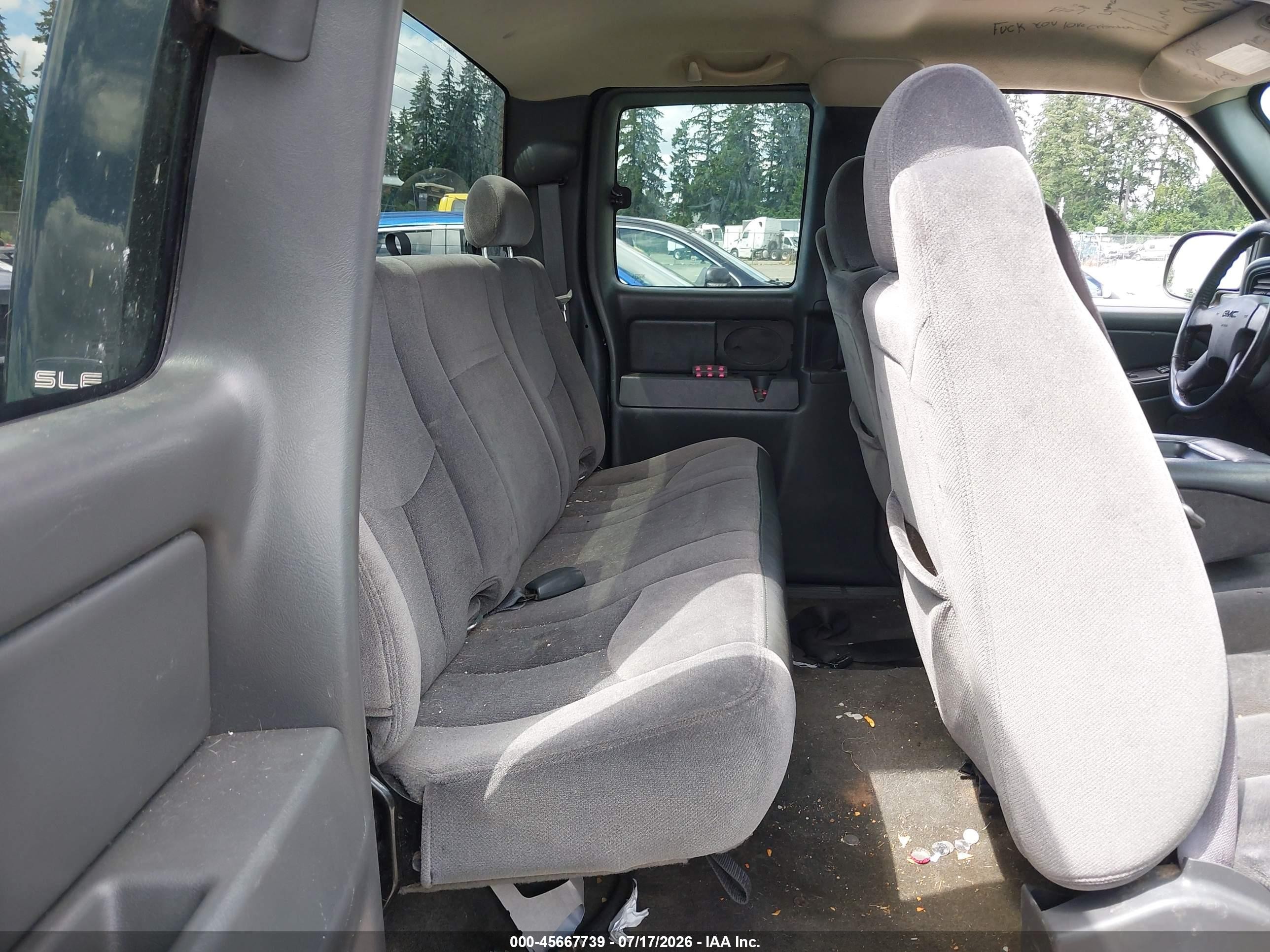 2005 Gmc Sierra 1500 Sle Black vin: 1GTEC19T55Z356883