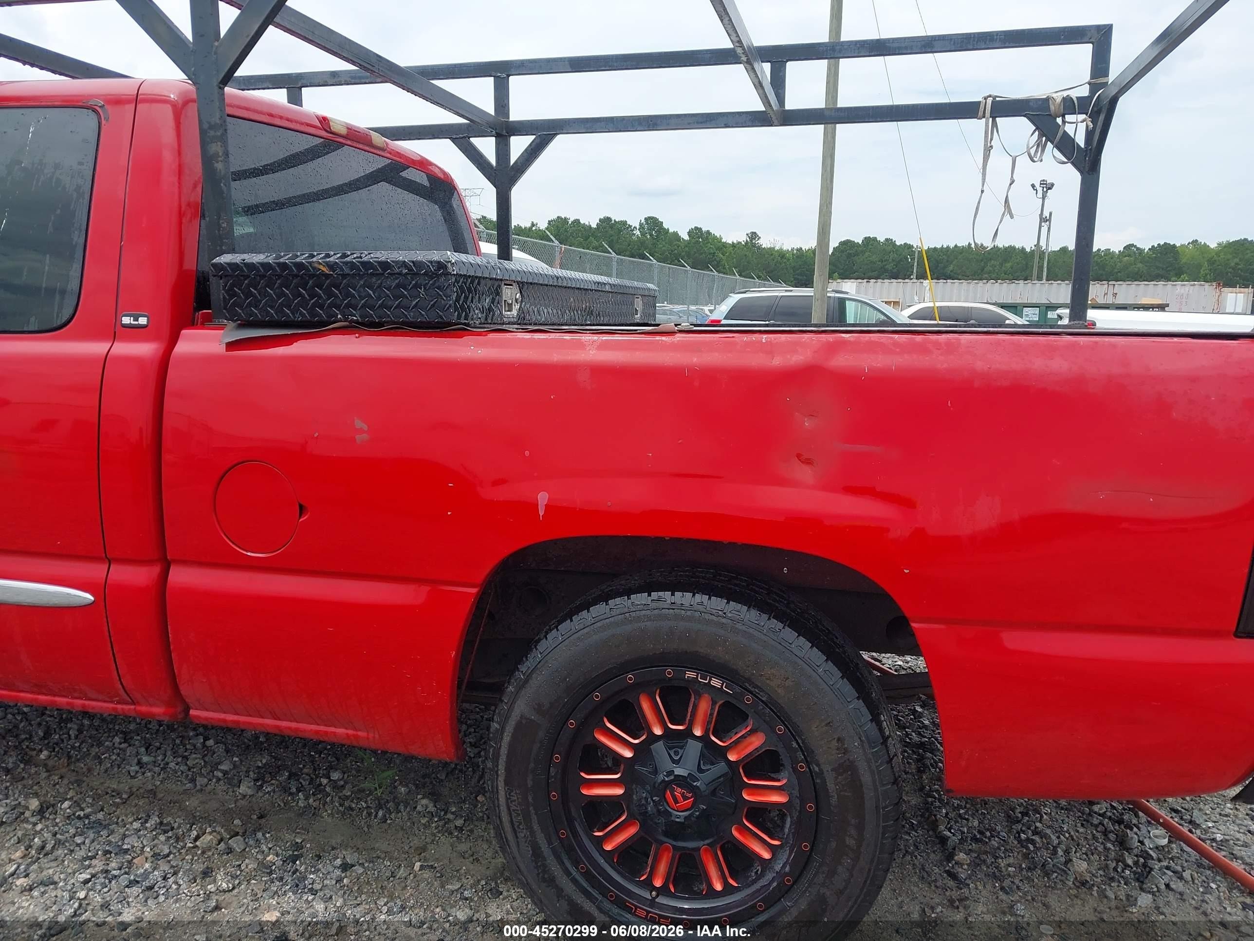 2005 Gmc Sierra 1500 Sle Red vin: 1GTEC19T65Z232864