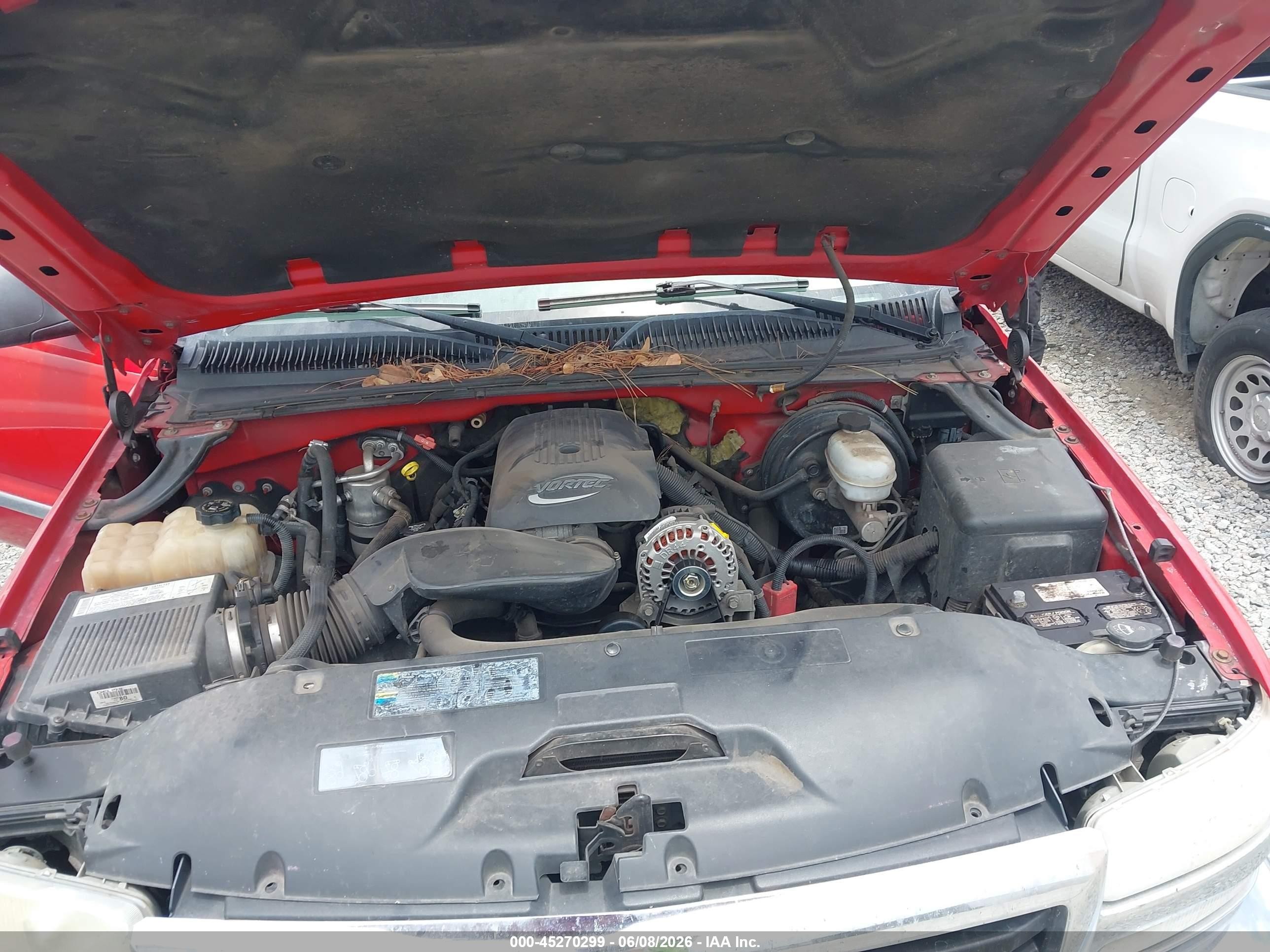 2005 Gmc Sierra 1500 Sle Red vin: 1GTEC19T65Z232864