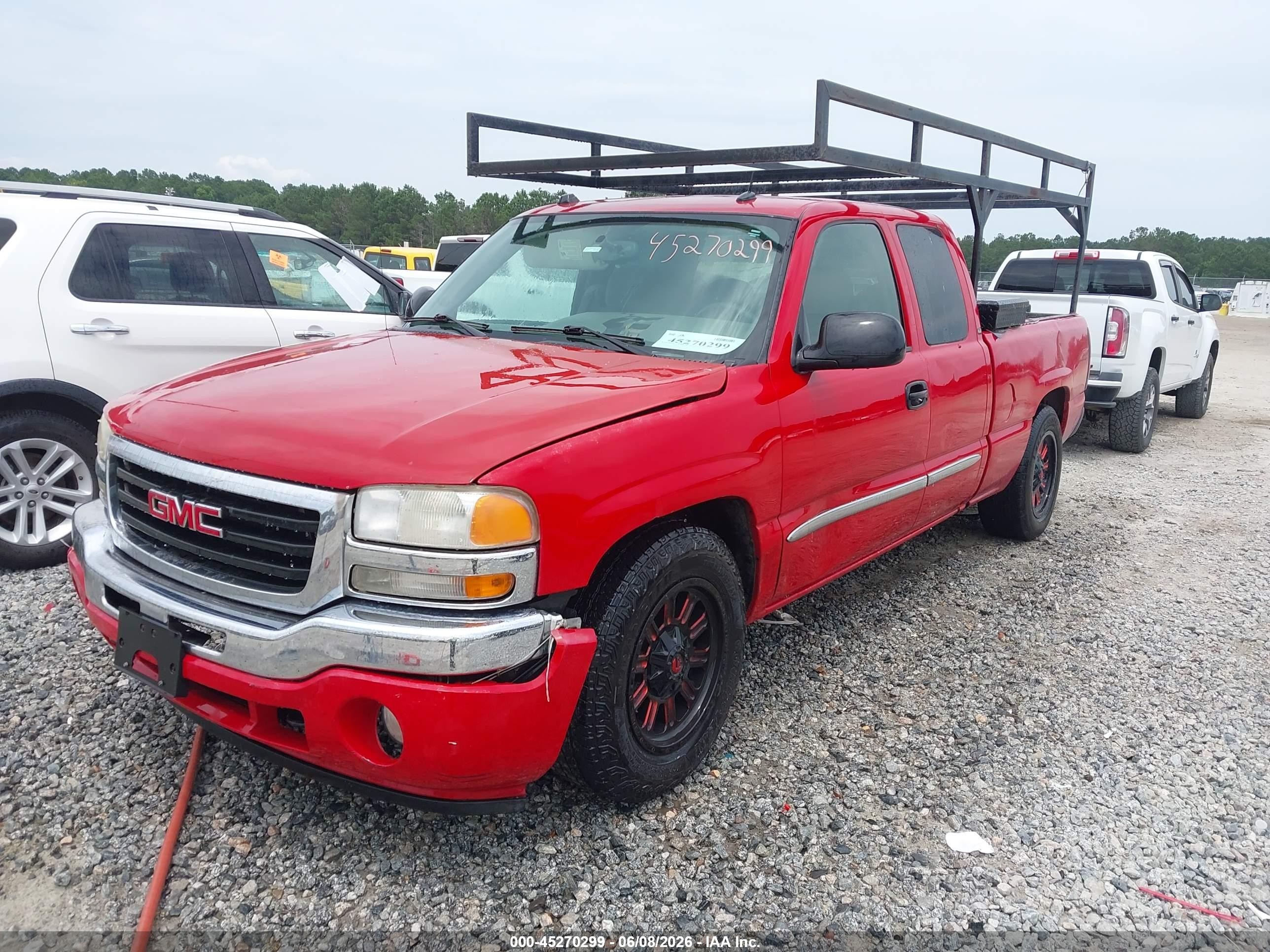 2005 Gmc Sierra 1500 Sle Red vin: 1GTEC19T65Z232864