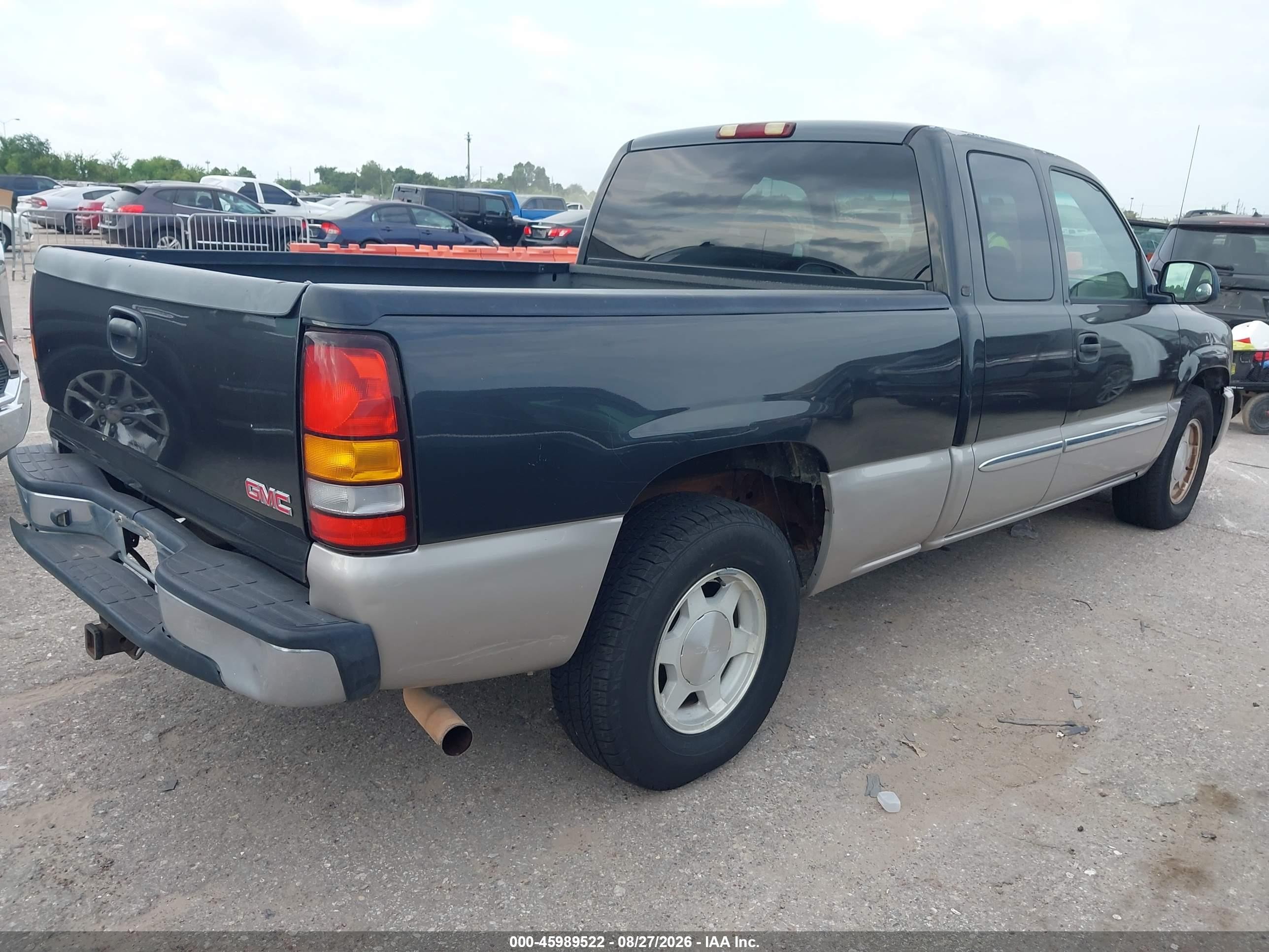 2004 Gmc Sierra 1500 Sle Gray vin: 1GTEC19T74Z221659