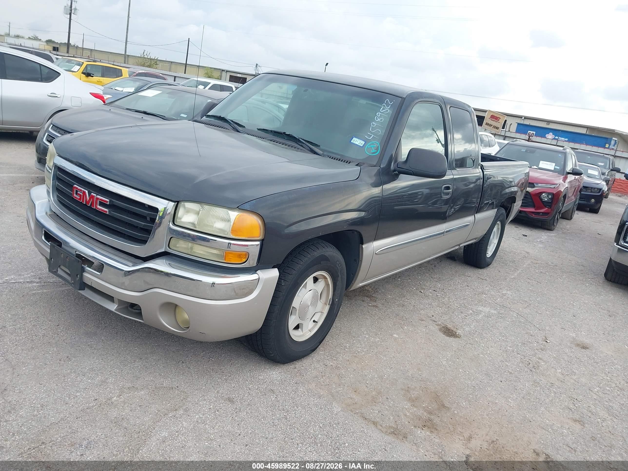 2004 Gmc Sierra 1500 Sle Gray vin: 1GTEC19T74Z221659