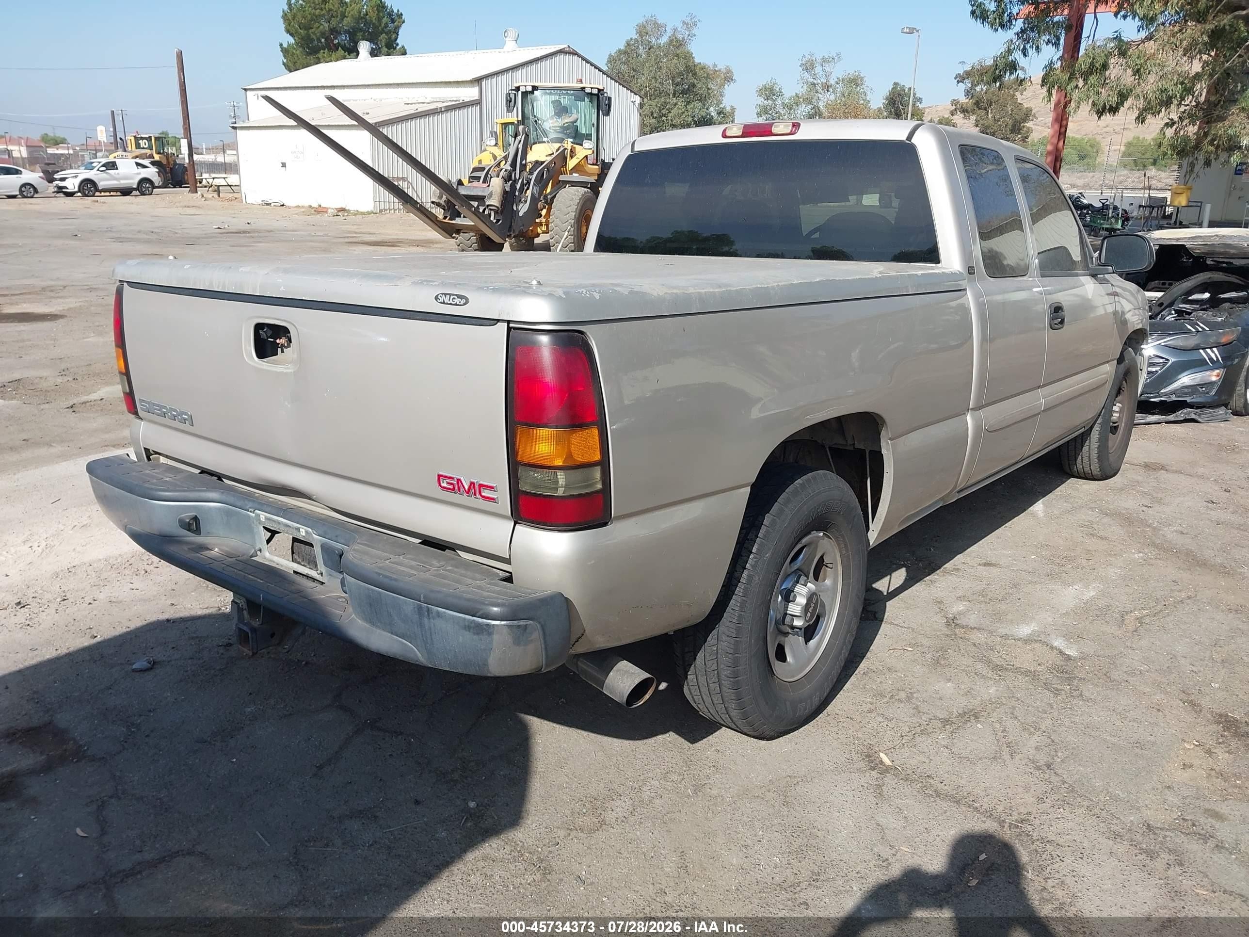 2004 Gmc Sierra 1500 Sle Silver vin: 1GTEC19T74Z338416