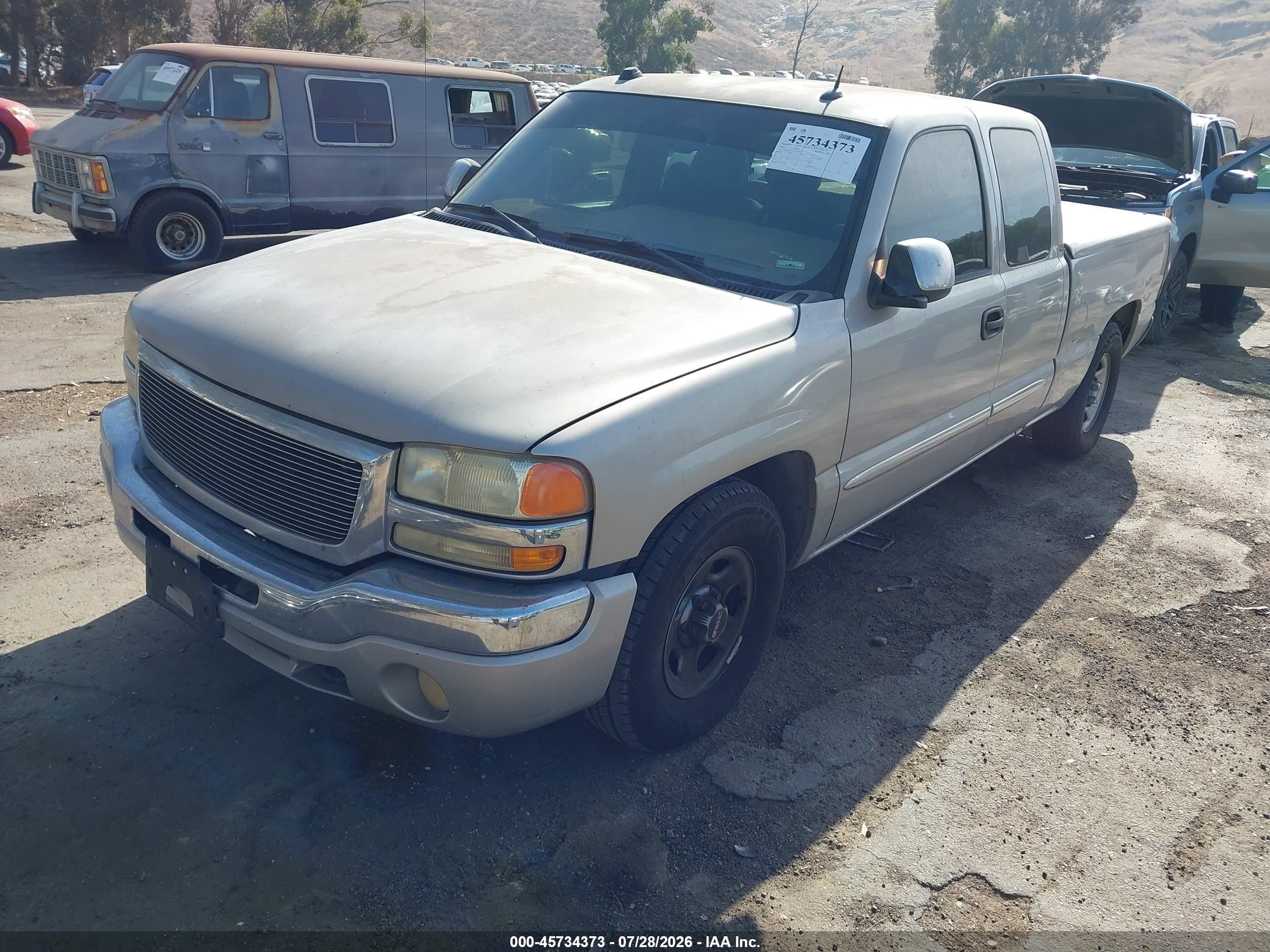 2004 Gmc Sierra 1500 Sle Silver vin: 1GTEC19T74Z338416
