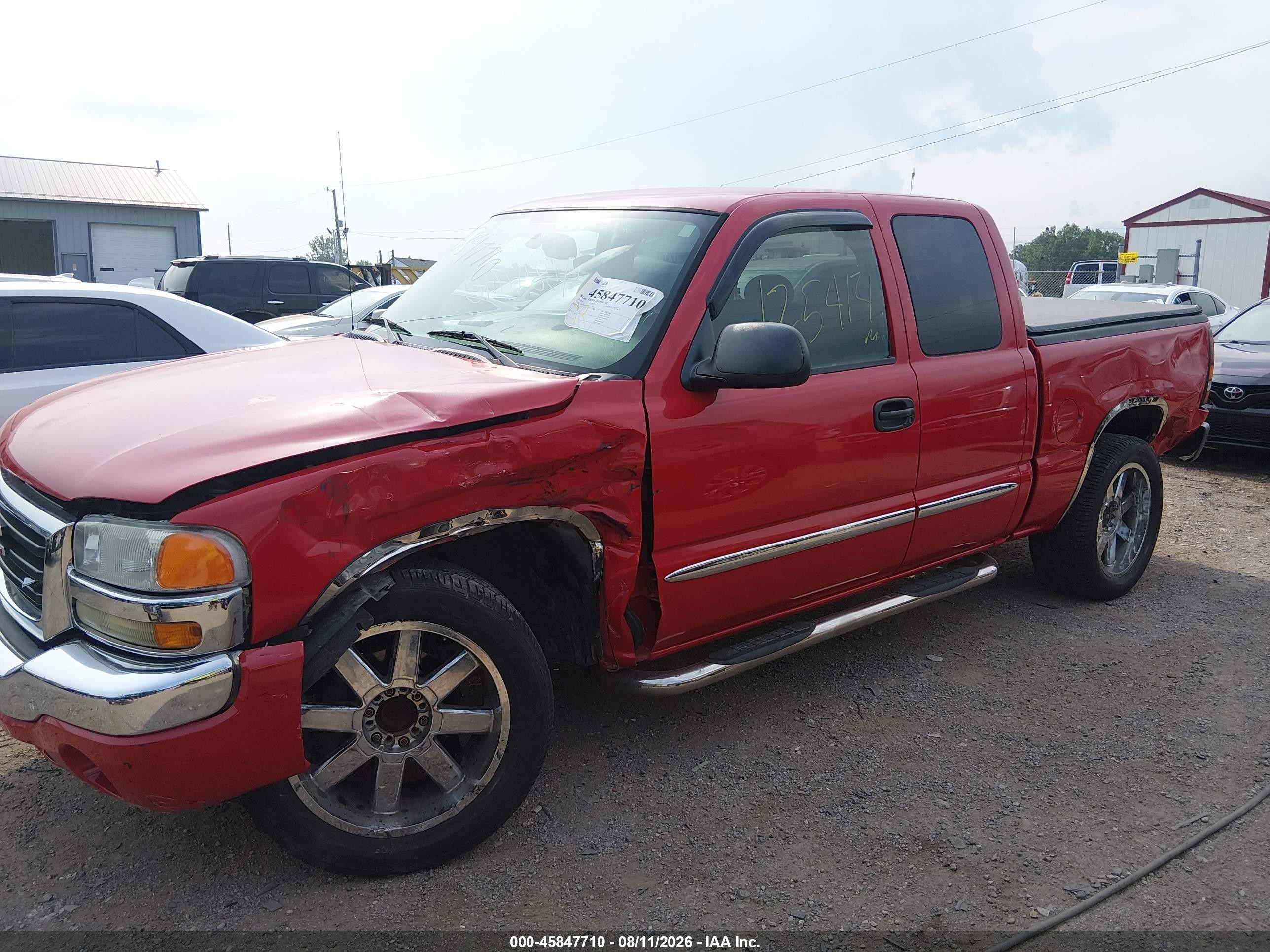 2007 Gmc Sierra 1500 Classic Sle1 Красный vin: 1GTEC19T77Z102403