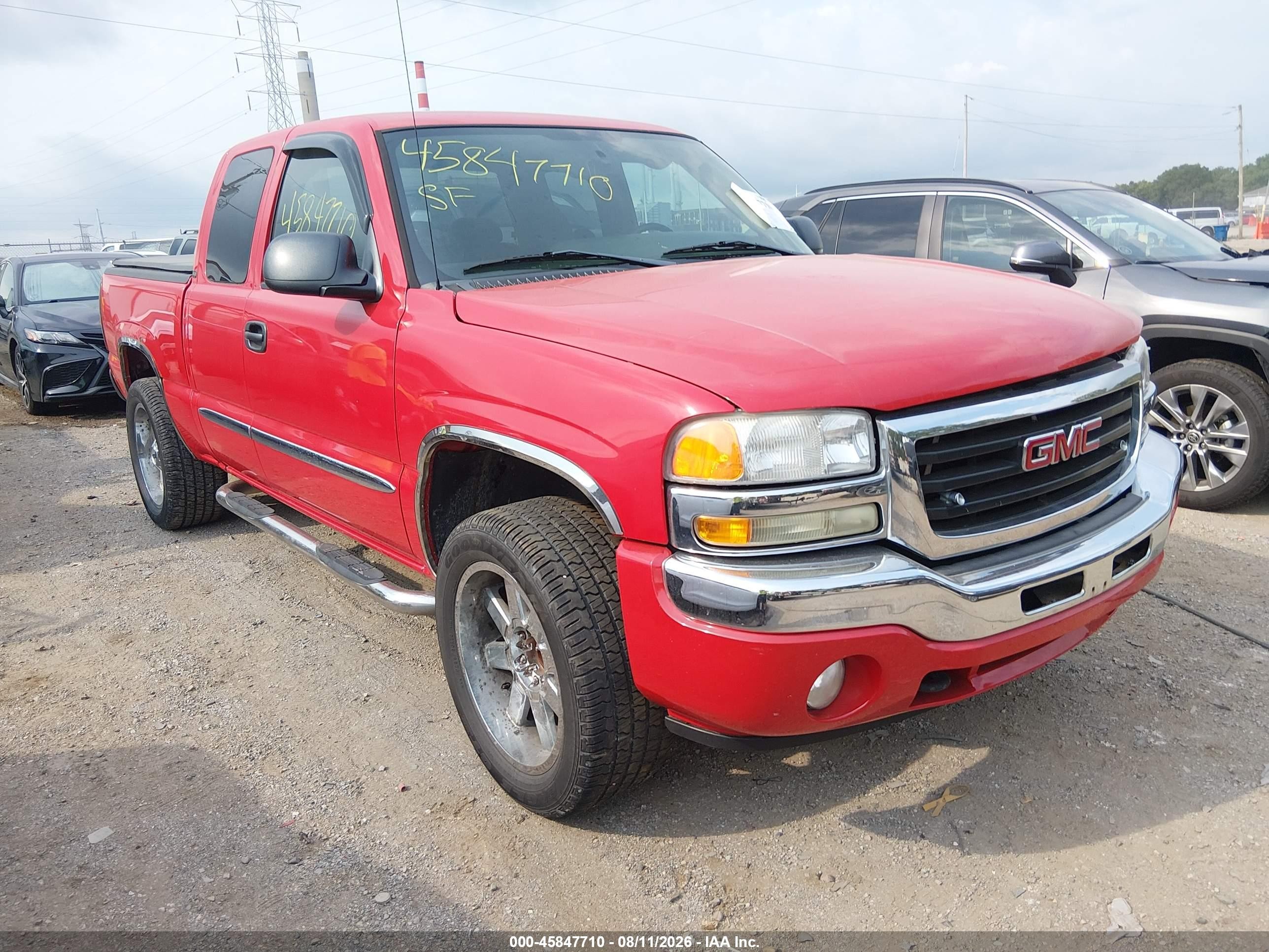 2007 Gmc Sierra 1500 Classic Sle1 Red vin: 1GTEC19T77Z102403
