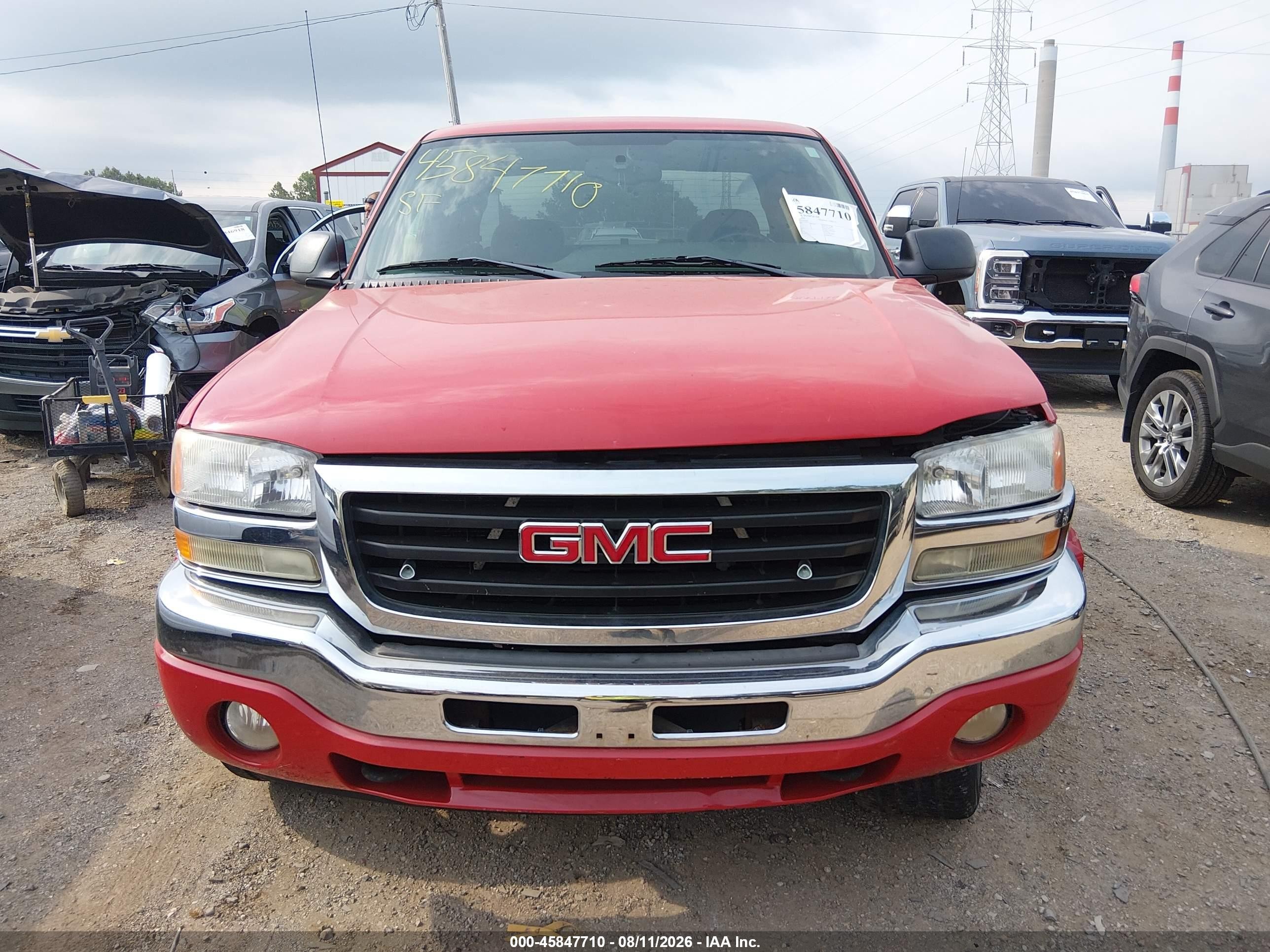 2007 Gmc Sierra 1500 Classic Sle1 Красный vin: 1GTEC19T77Z102403