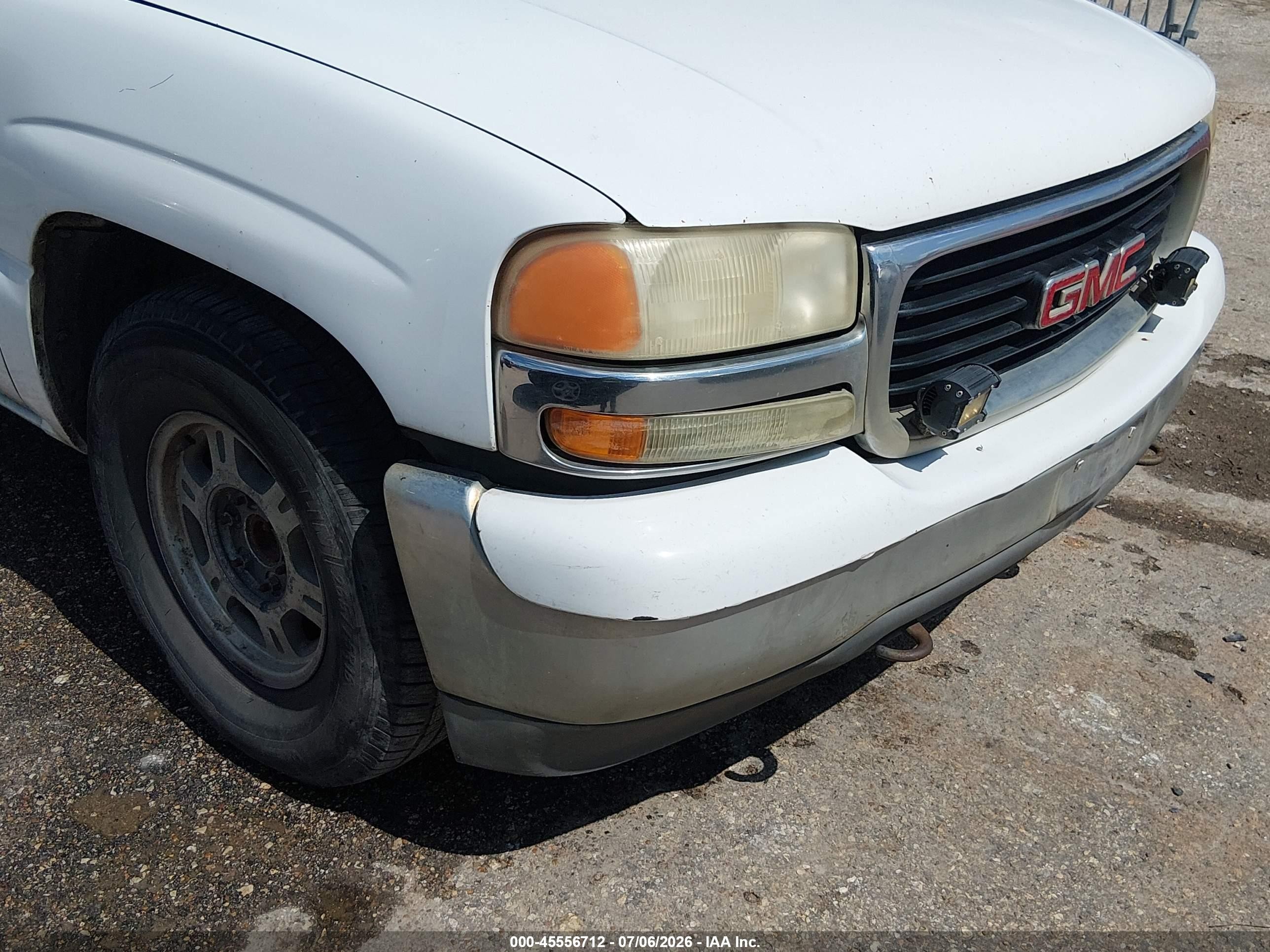 2001 Gmc Sierra 1500 Sle White vin: 1GTEC19T81E260697