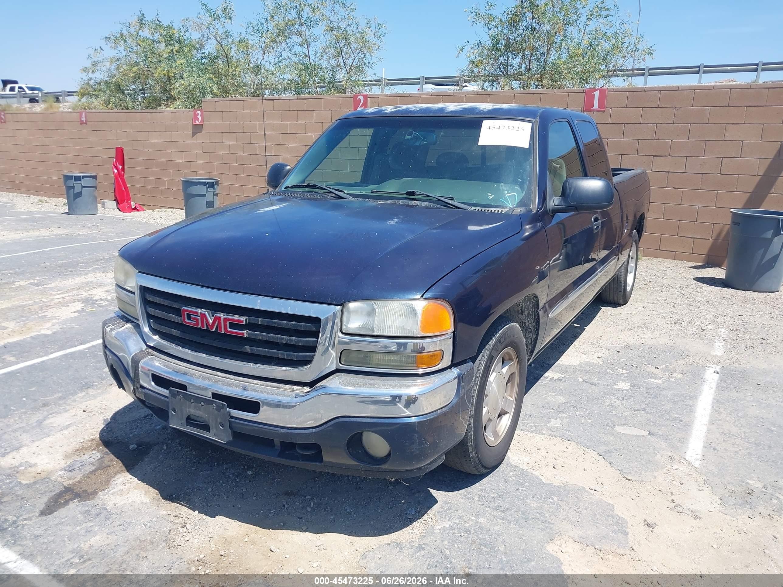 2005 Gmc Sierra 1500 Sle Blue vin: 1GTEC19T85Z194652
