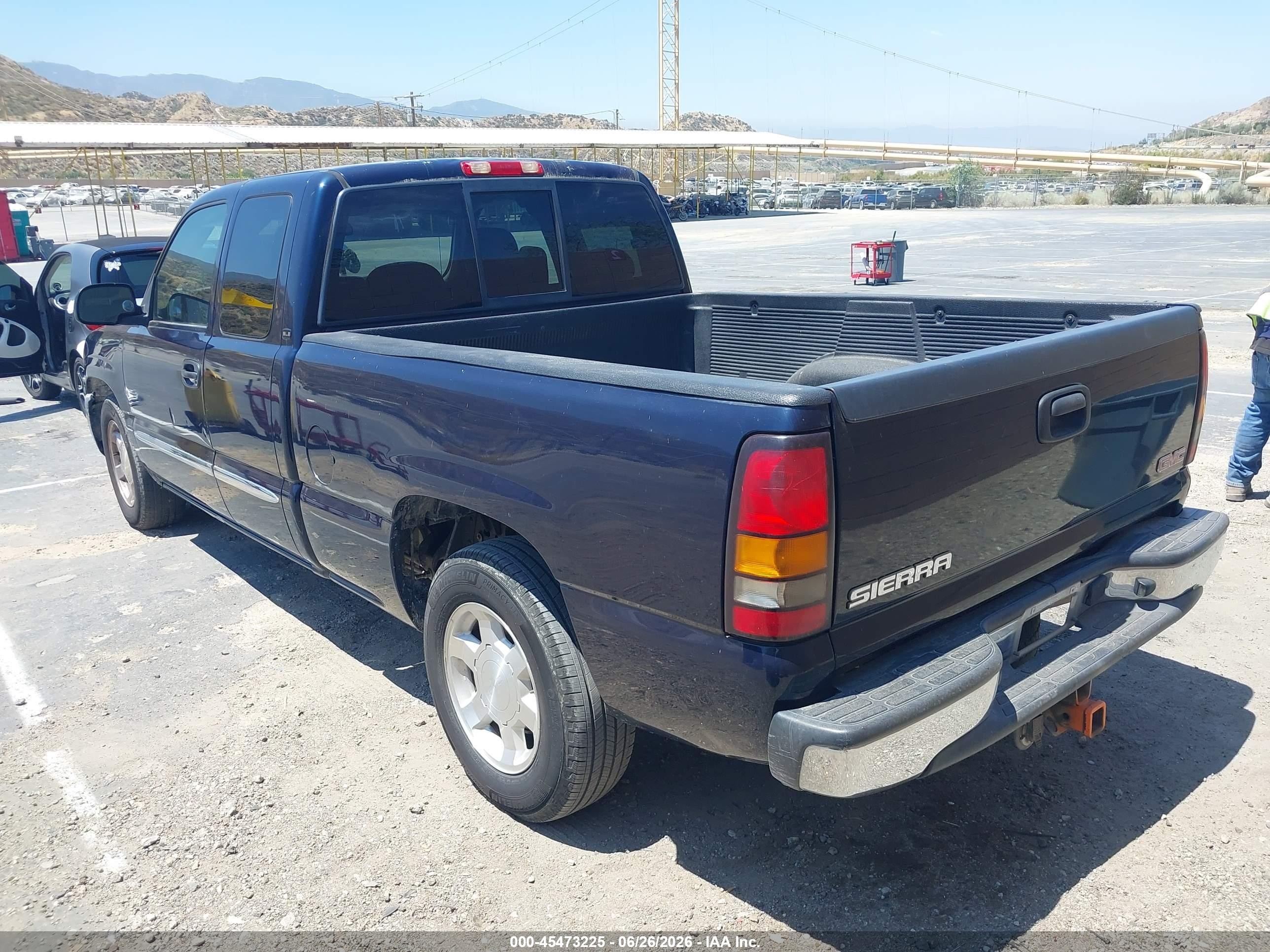 2005 Gmc Sierra 1500 Sle Blue vin: 1GTEC19T85Z194652