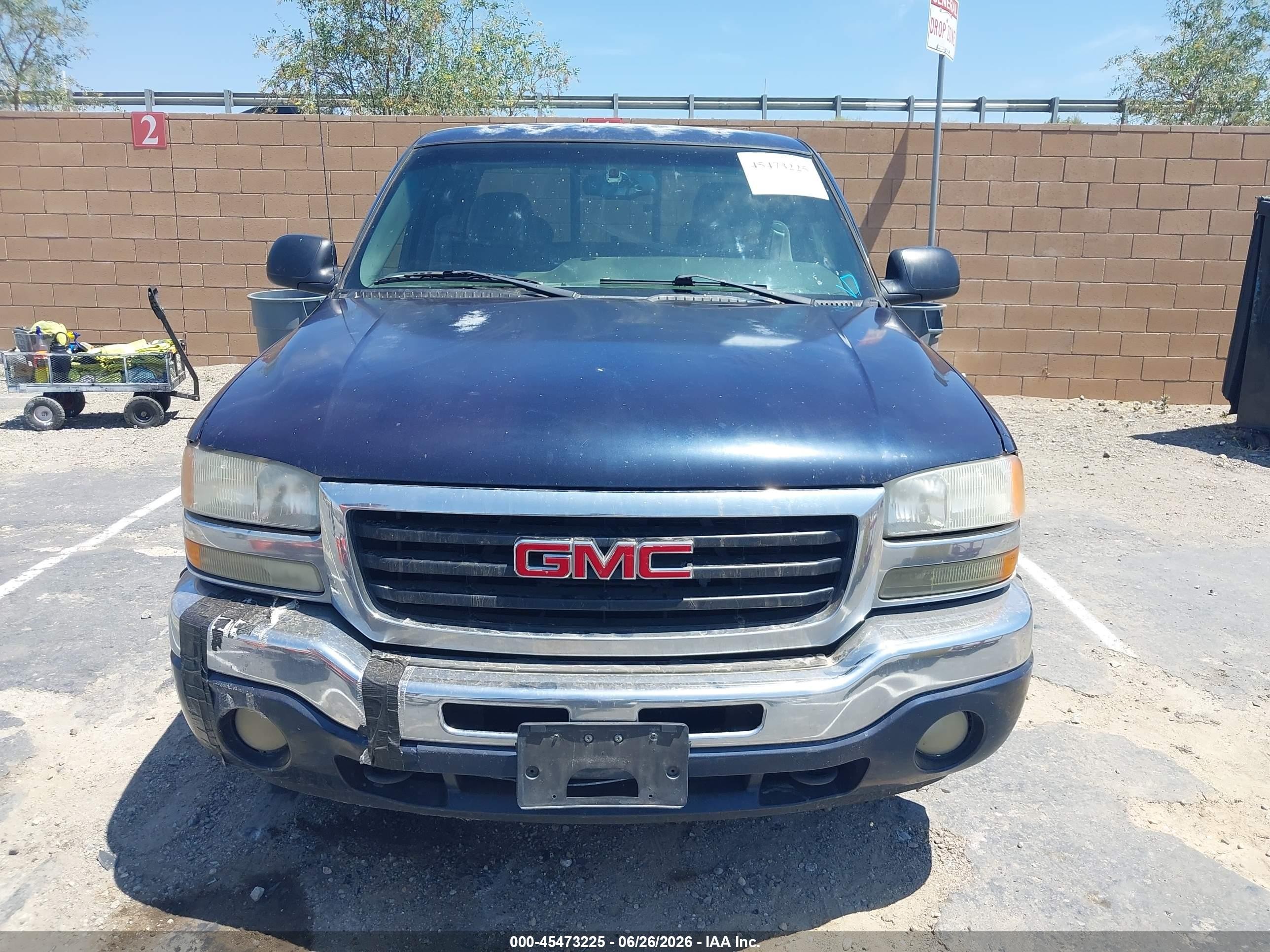 2005 Gmc Sierra 1500 Sle Blue vin: 1GTEC19T85Z194652