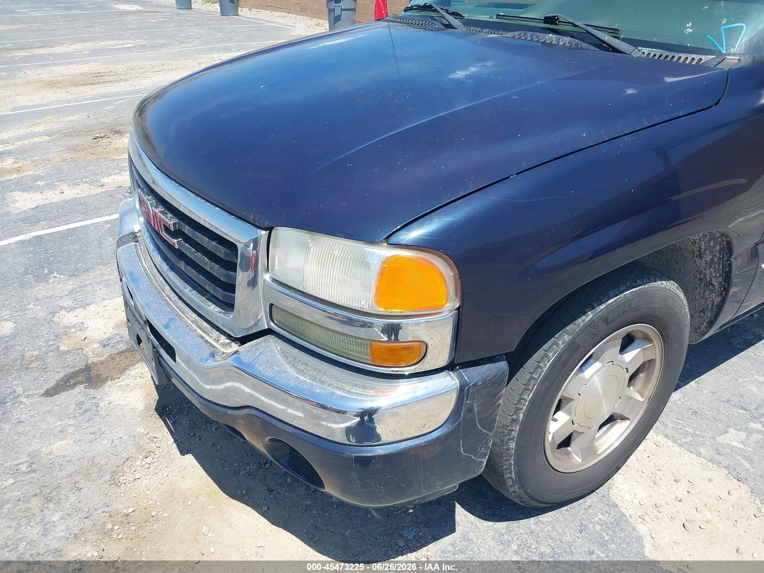 2005 Gmc Sierra 1500 Sle Blue vin: 1GTEC19T85Z194652