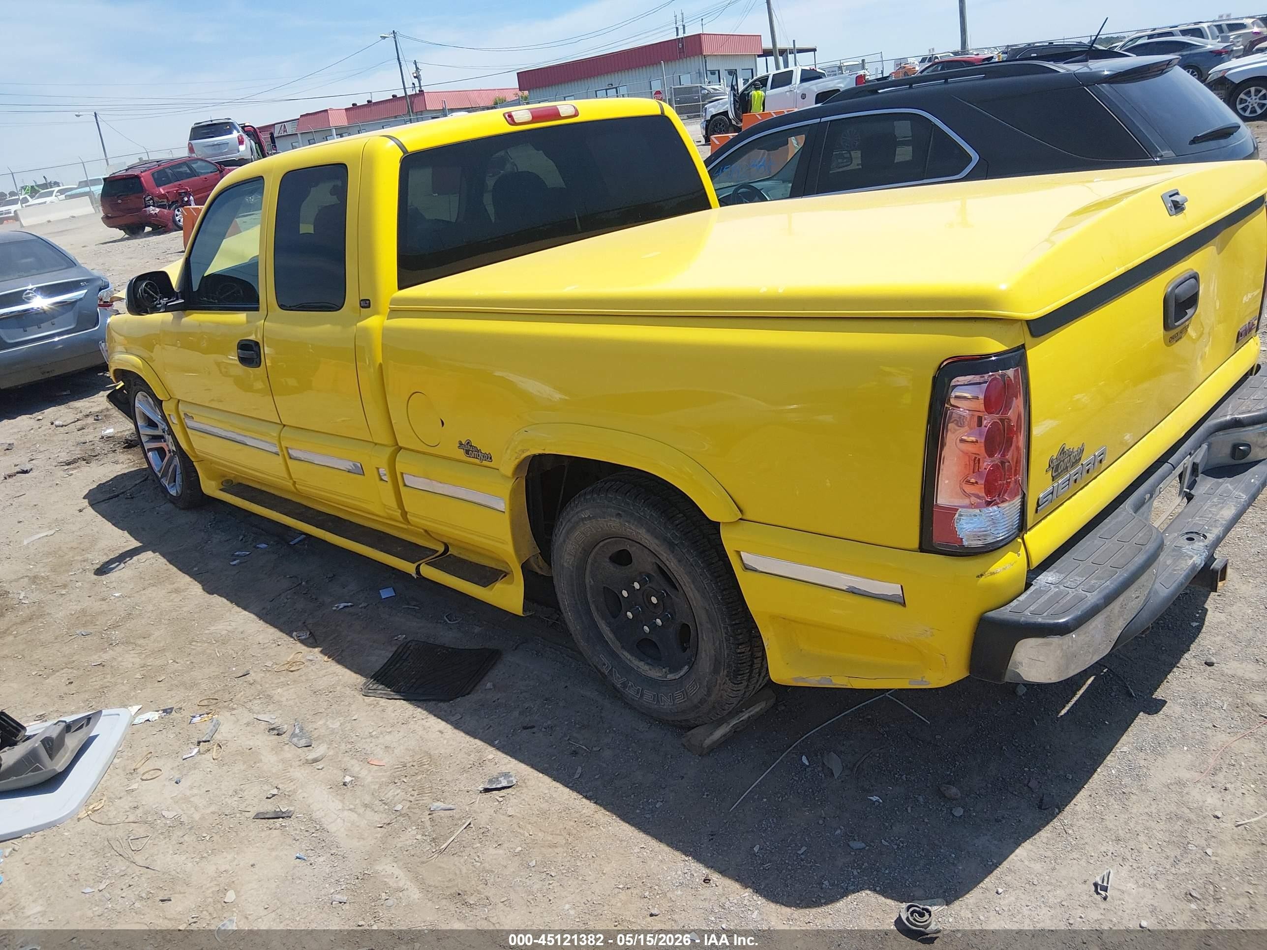 2002 Gmc Sierra 1500 Sle Yellow vin: 1GTEC19TX2Z229414