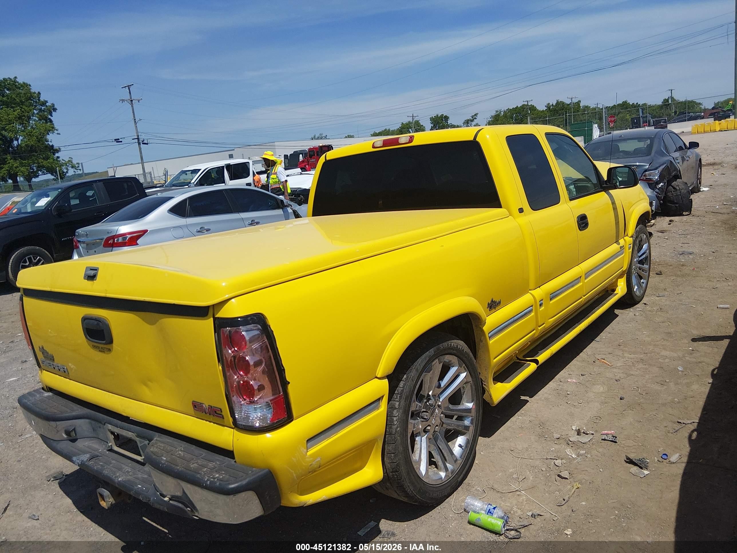 2002 Gmc Sierra 1500 Sle Yellow vin: 1GTEC19TX2Z229414