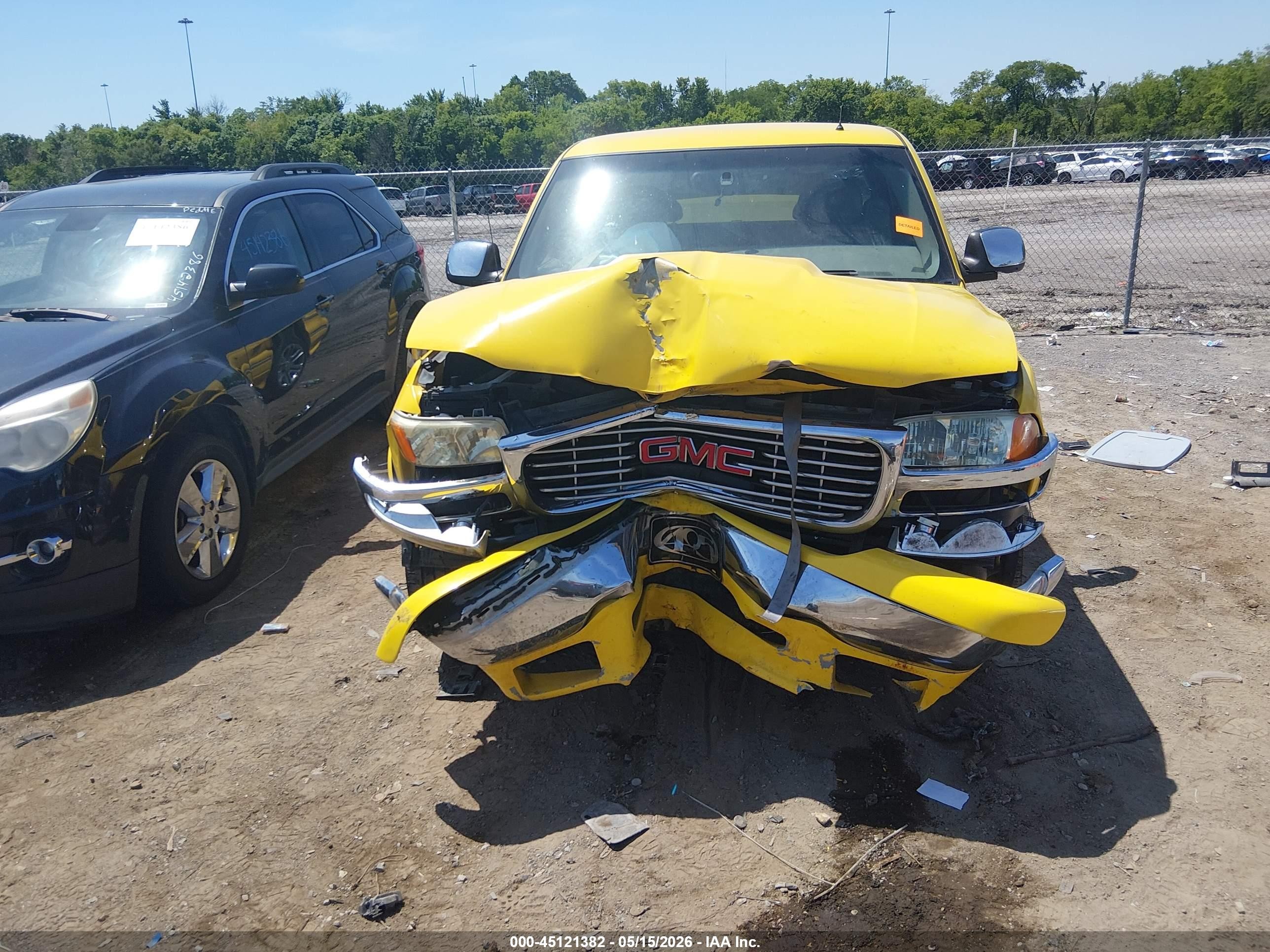 2002 Gmc Sierra 1500 Sle Yellow vin: 1GTEC19TX2Z229414