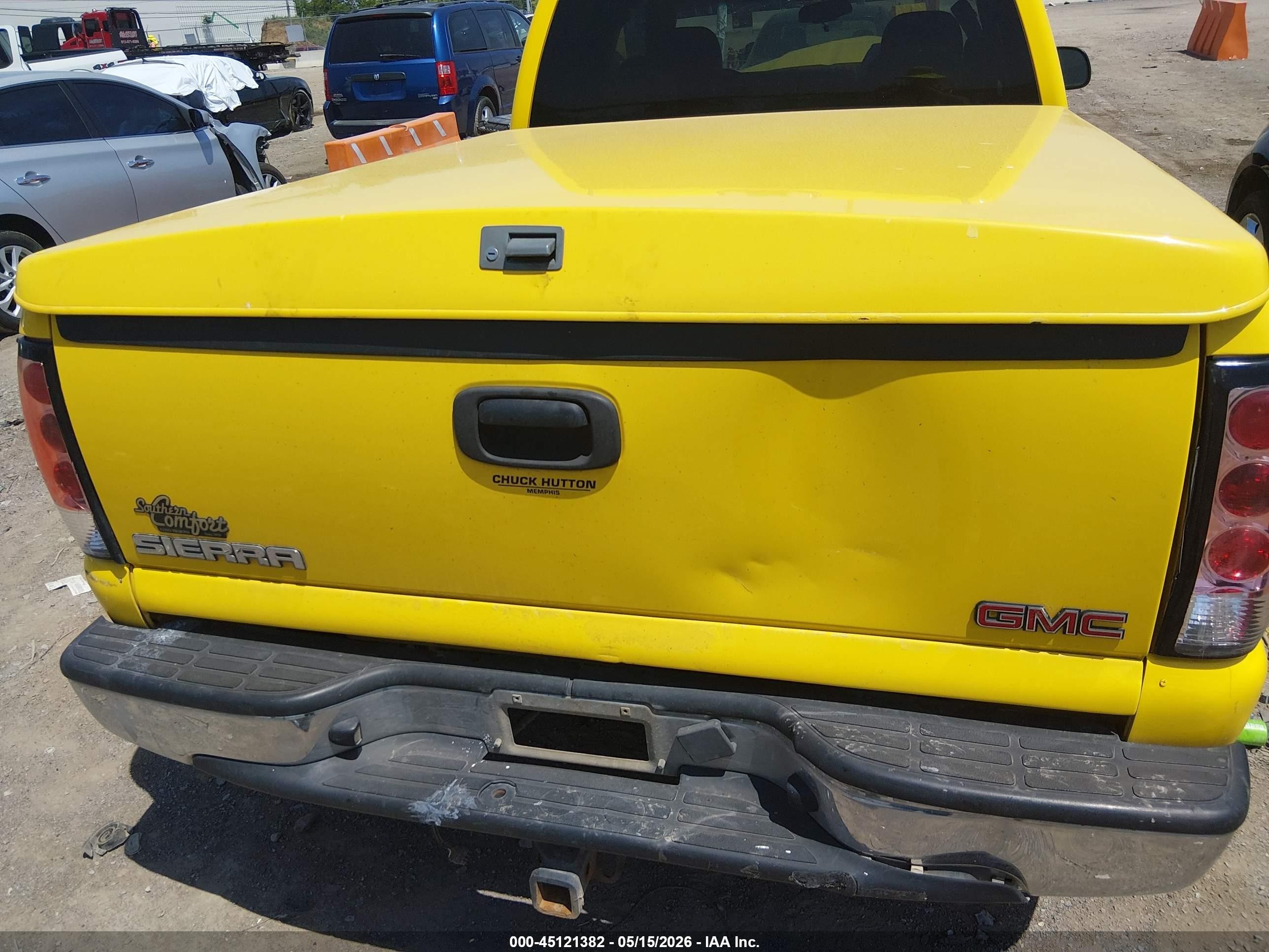2002 Gmc Sierra 1500 Sle Yellow vin: 1GTEC19TX2Z229414