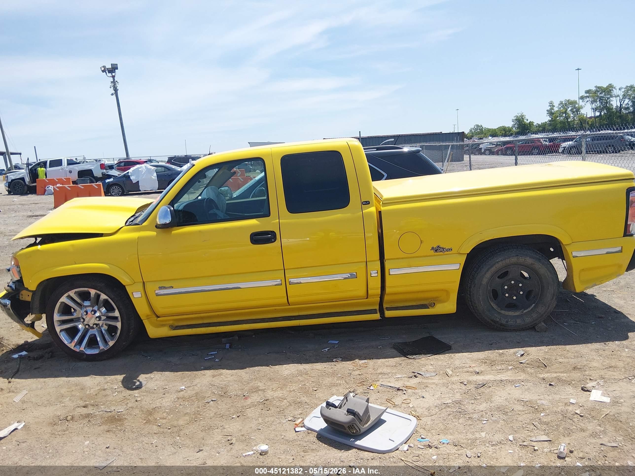2002 Gmc Sierra 1500 Sle Yellow vin: 1GTEC19TX2Z229414