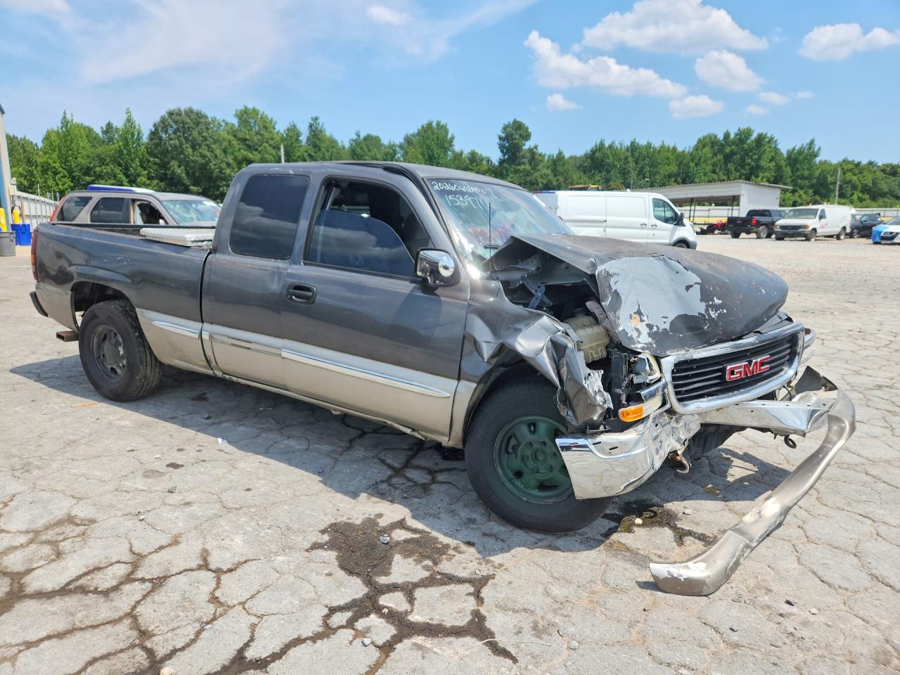 2000 Gmc New Sierra C1500 Gray vin: 1GTEC19TXYZ153976