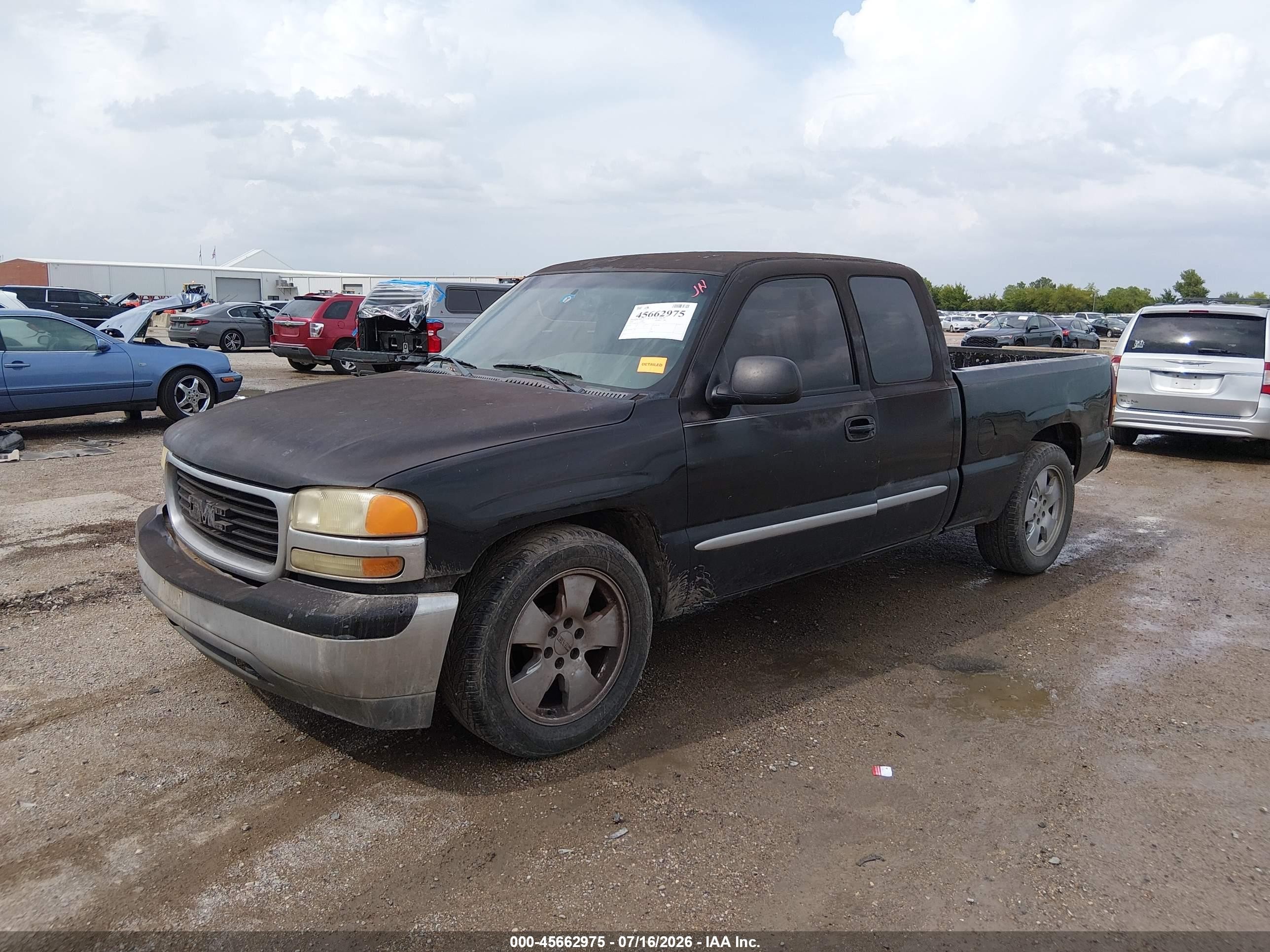 2005 Gmc Sierra 1500 Sle Black vin: 1GTEC19V05Z328958