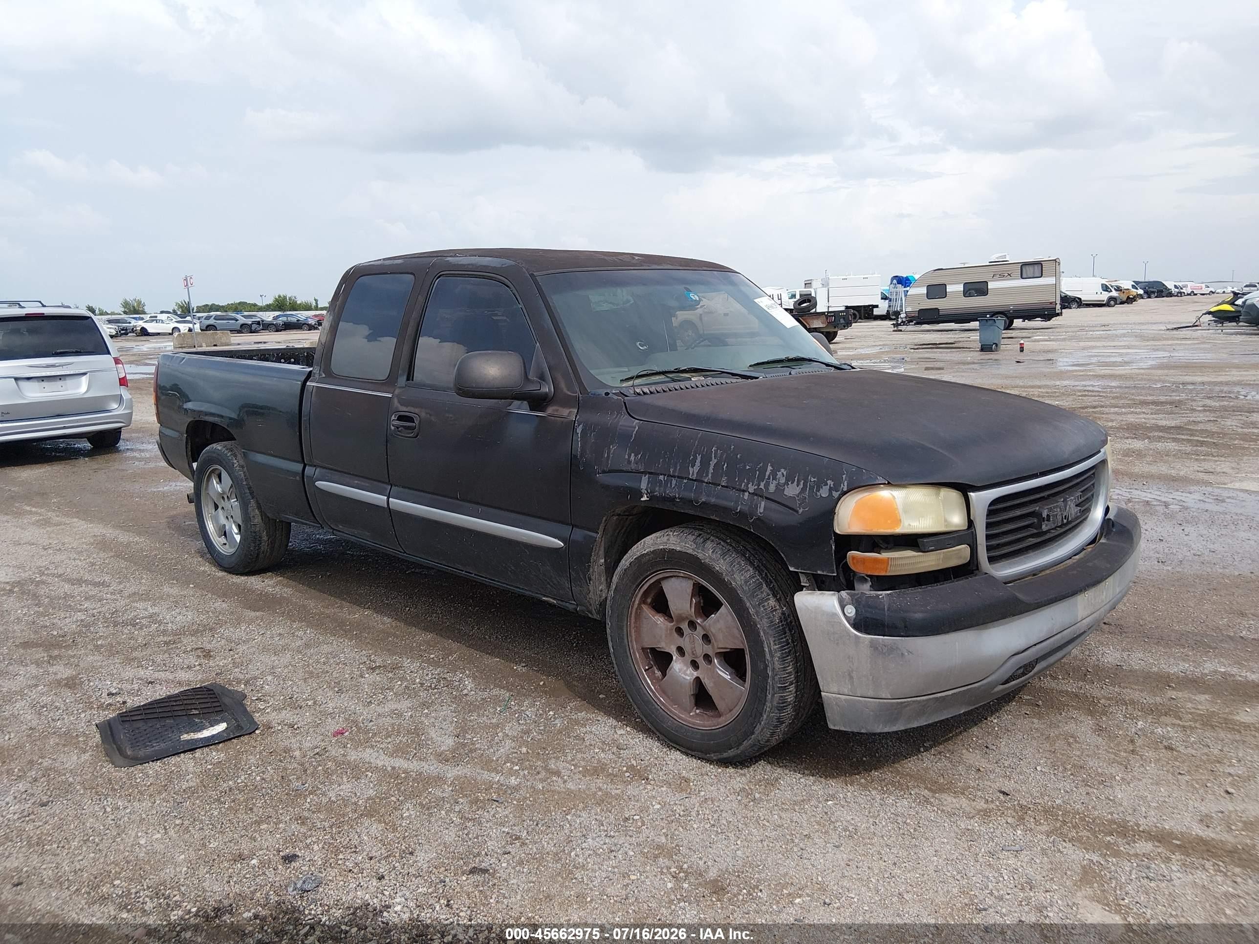 2005 Gmc Sierra 1500 Sle Black vin: 1GTEC19V05Z328958