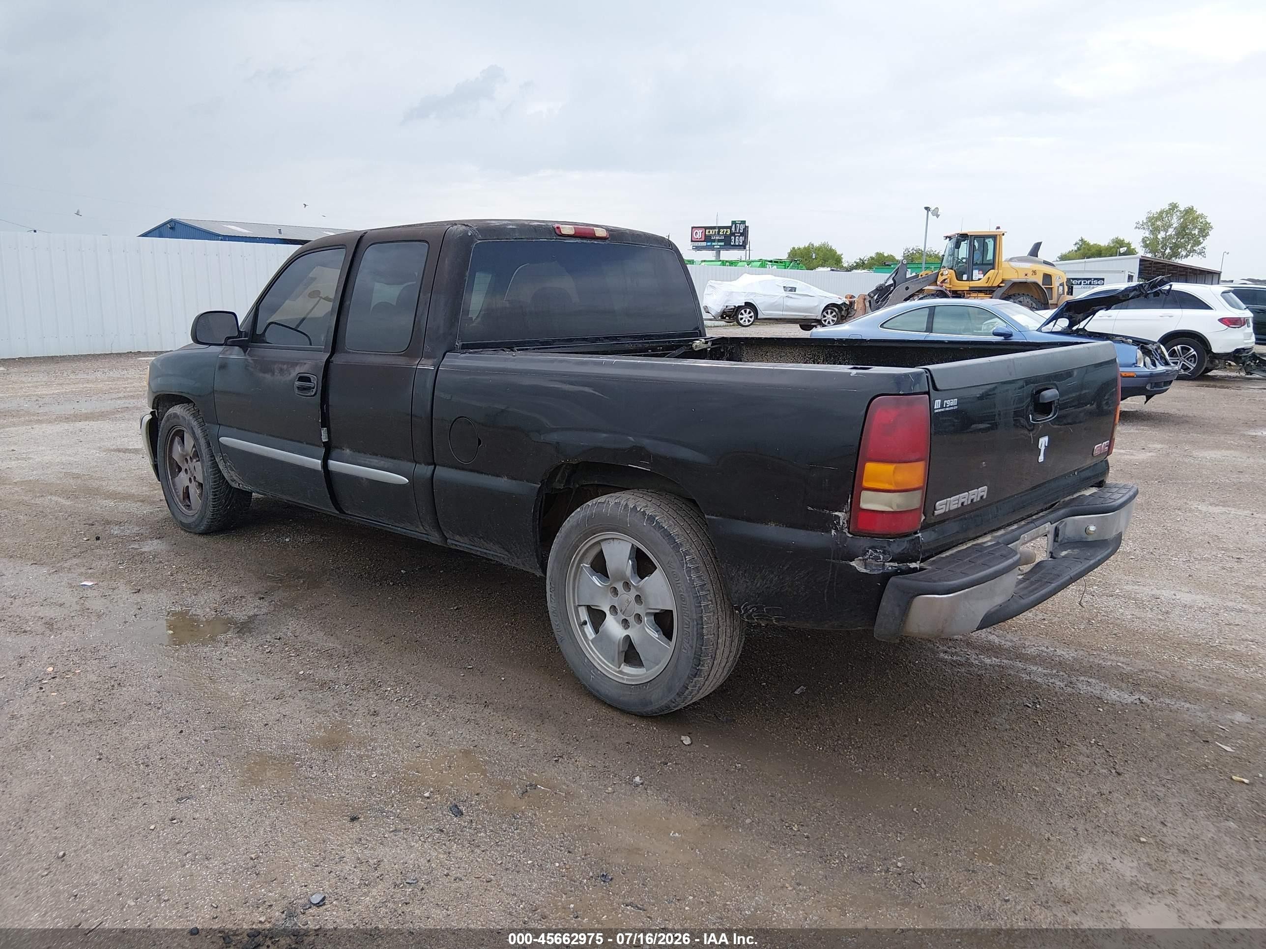 2005 Gmc Sierra 1500 Sle Black vin: 1GTEC19V05Z328958