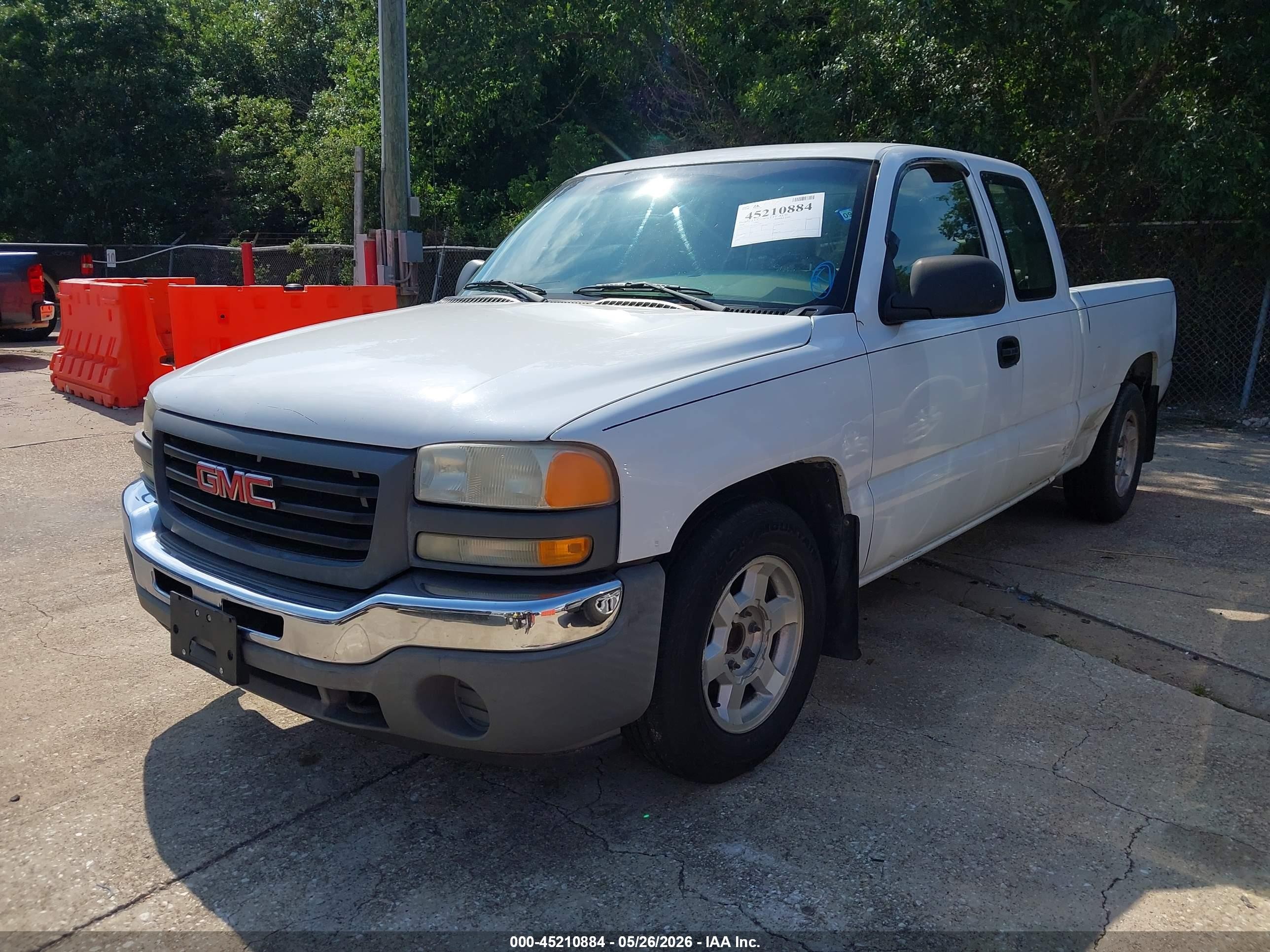 2006 Gmc Sierra 1500 Work Truck White vin: 1GTEC19V06Z215416