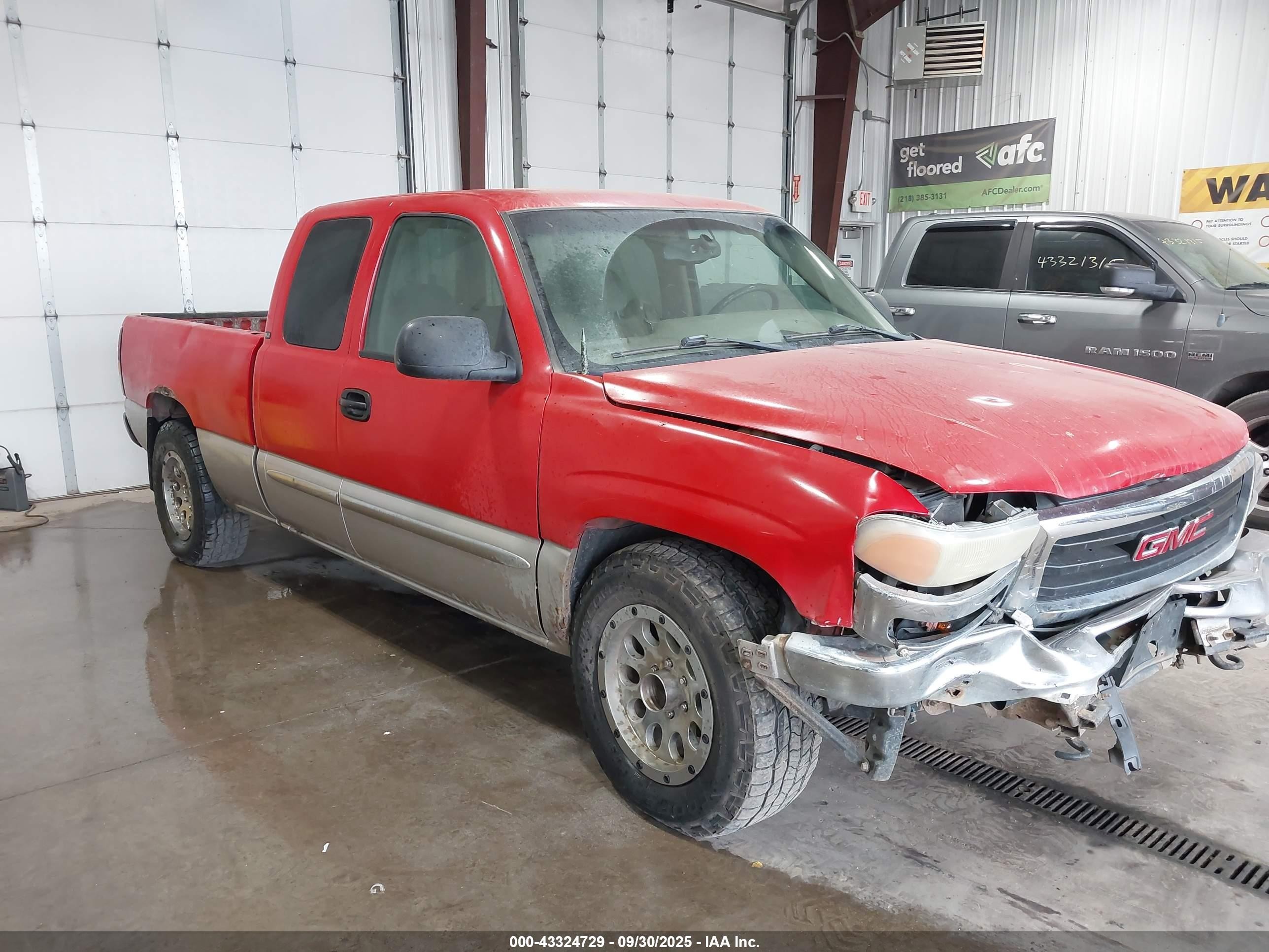 2004 Gmc Sierra 1500 Sle Red vin: 1GTEC19V44Z152124