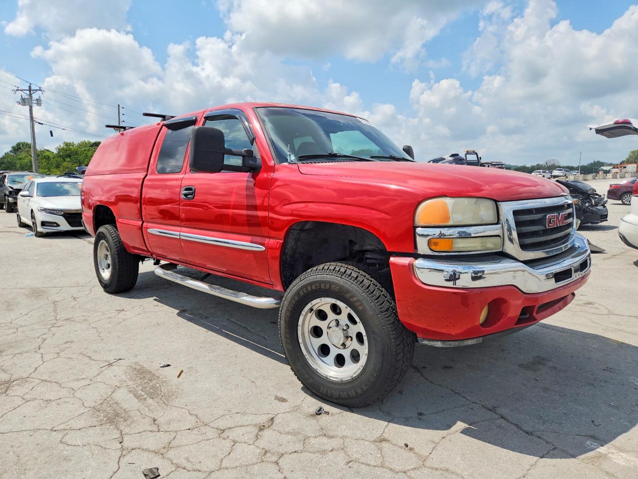 2005 Gmc New Sierra C1500 Red vin: 1GTEC19V55Z194612