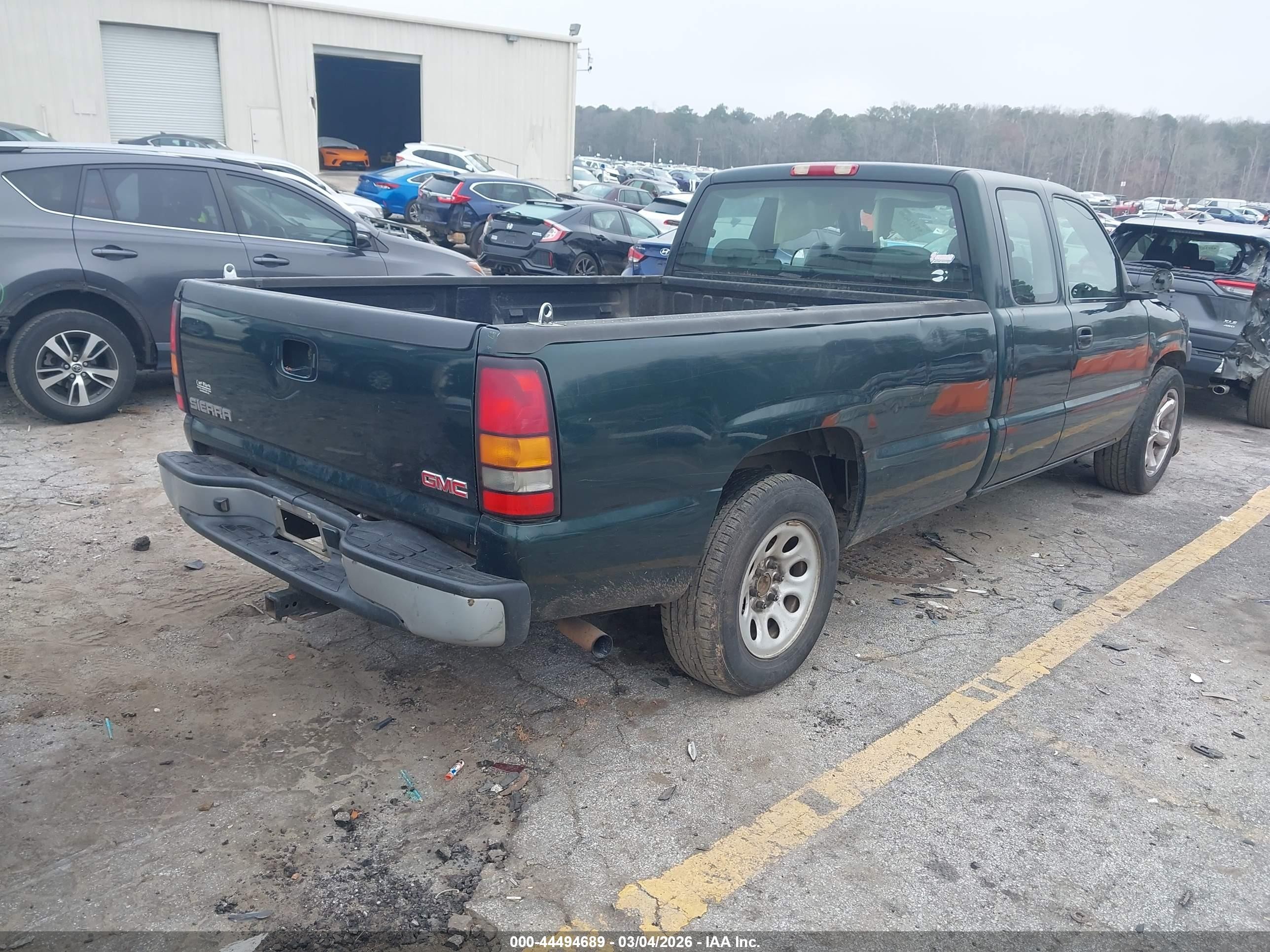 2006 Gmc Sierra 1500 Work Truck Green vin: 1GTEC19V56E187796