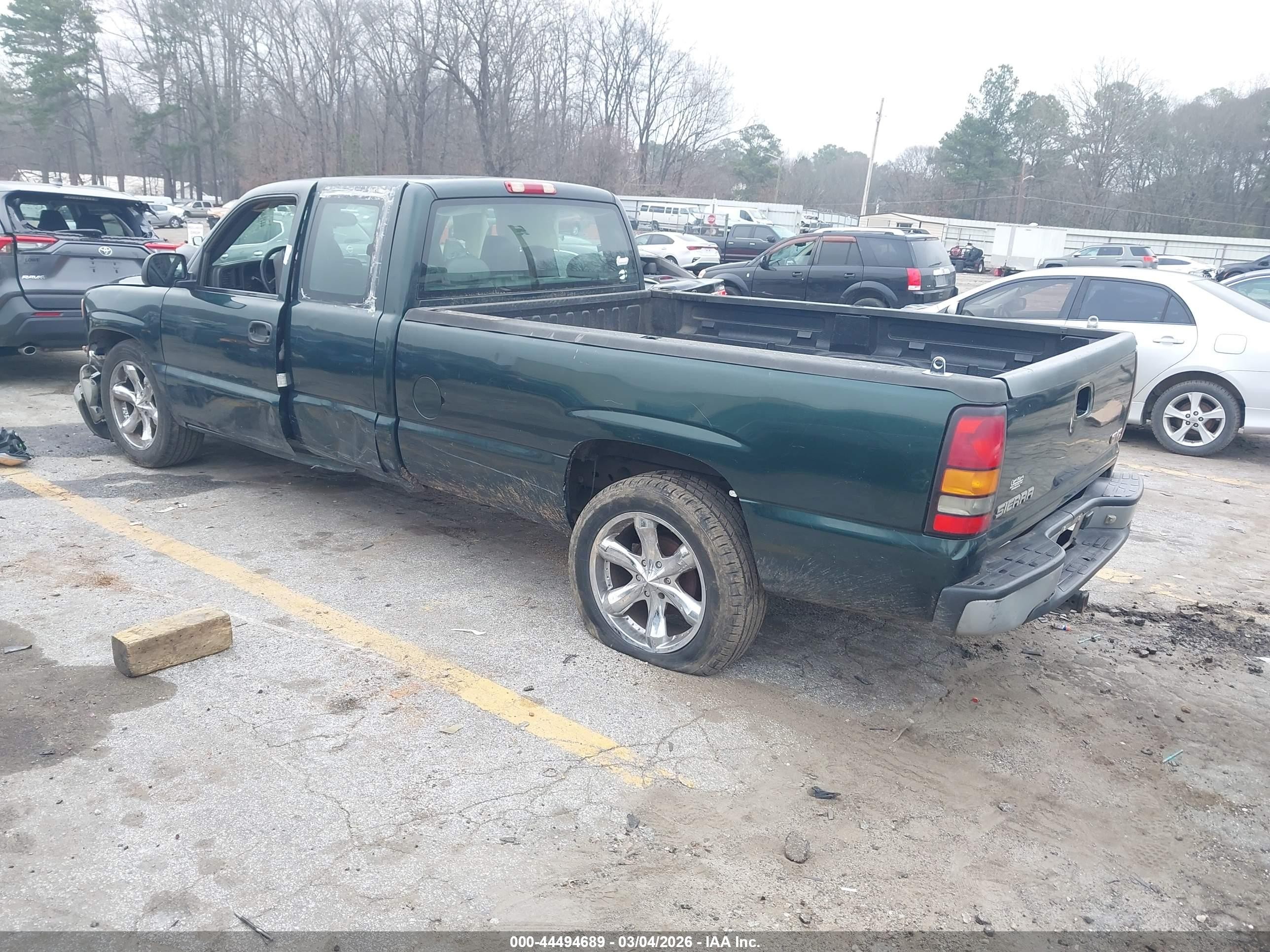 2006 Gmc Sierra 1500 Work Truck Green vin: 1GTEC19V56E187796