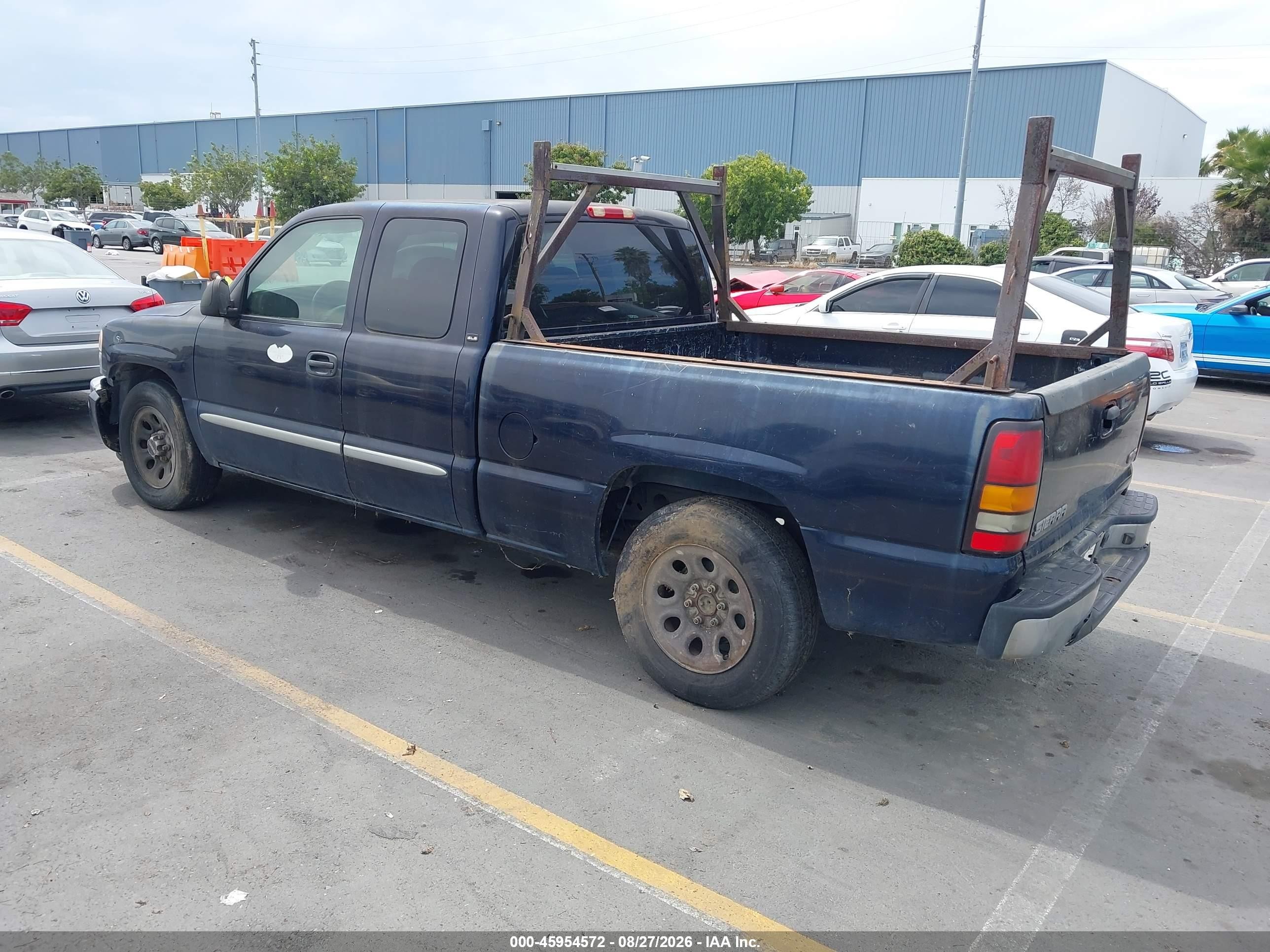 2006 Gmc Sierra 1500 Sle1 Blue vin: 1GTEC19V56Z271173