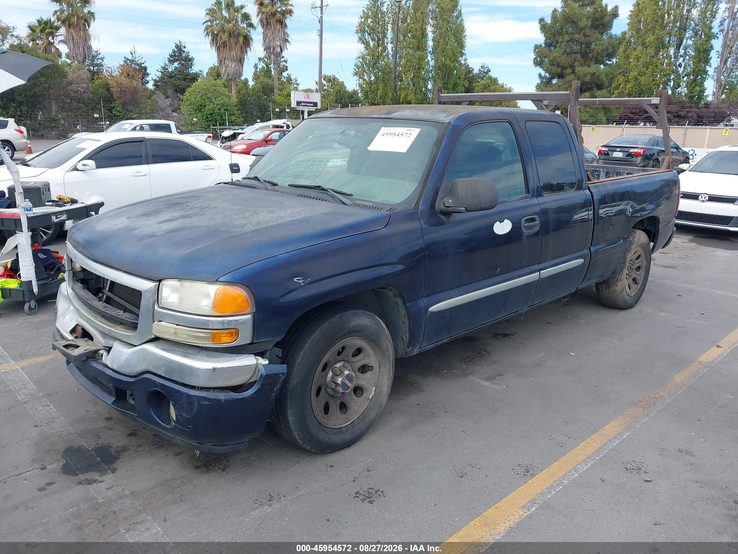 2006 Gmc Sierra 1500 Sle1 Blue vin: 1GTEC19V56Z271173