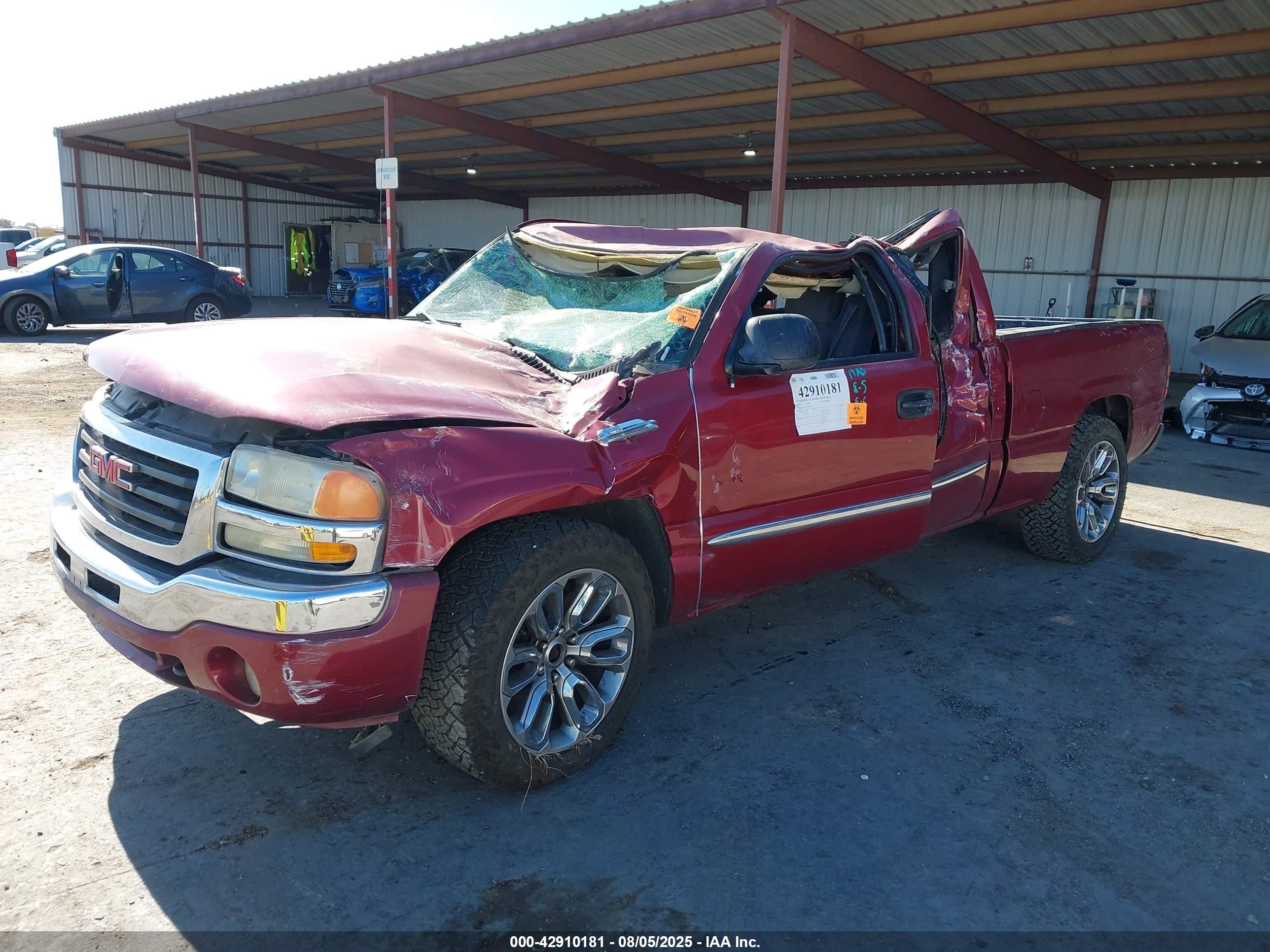 2007 Gmc Sierra 1500 Classic Sle1 Burgundy vin: 1GTEC19V87Z160215