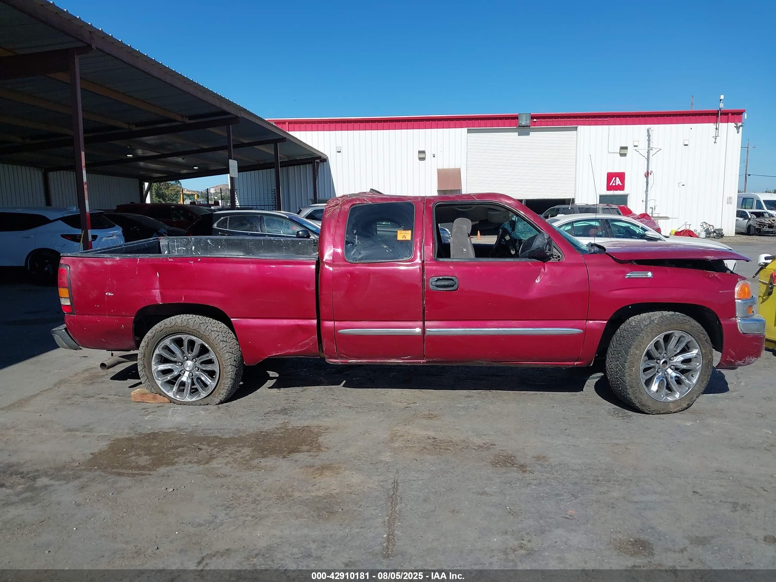 2007 Gmc Sierra 1500 Classic Sle1 Burgundy vin: 1GTEC19V87Z160215