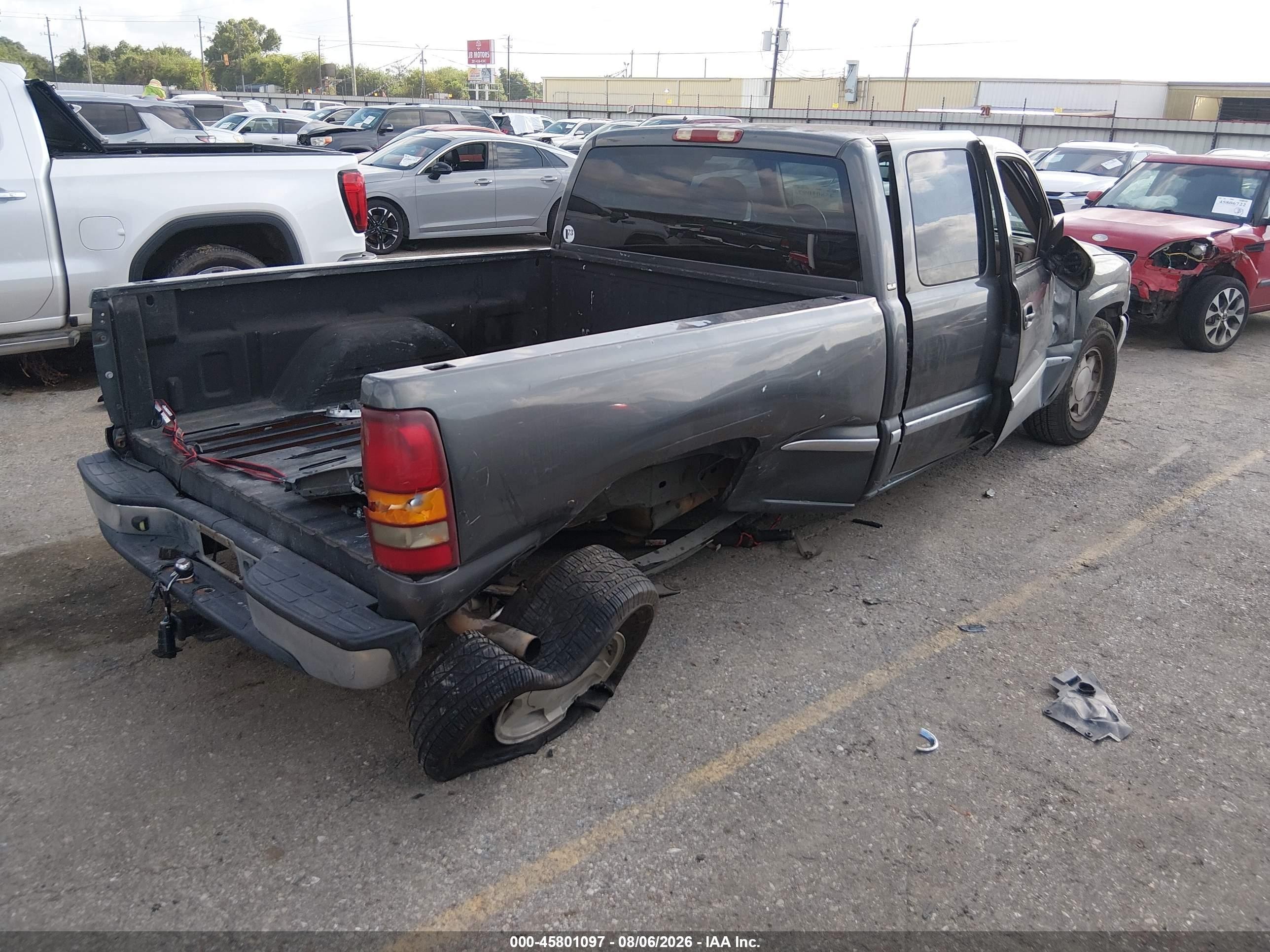 2001 Gmc Sierra 1500 Sle Gray vin: 1GTEC19V91Z168993