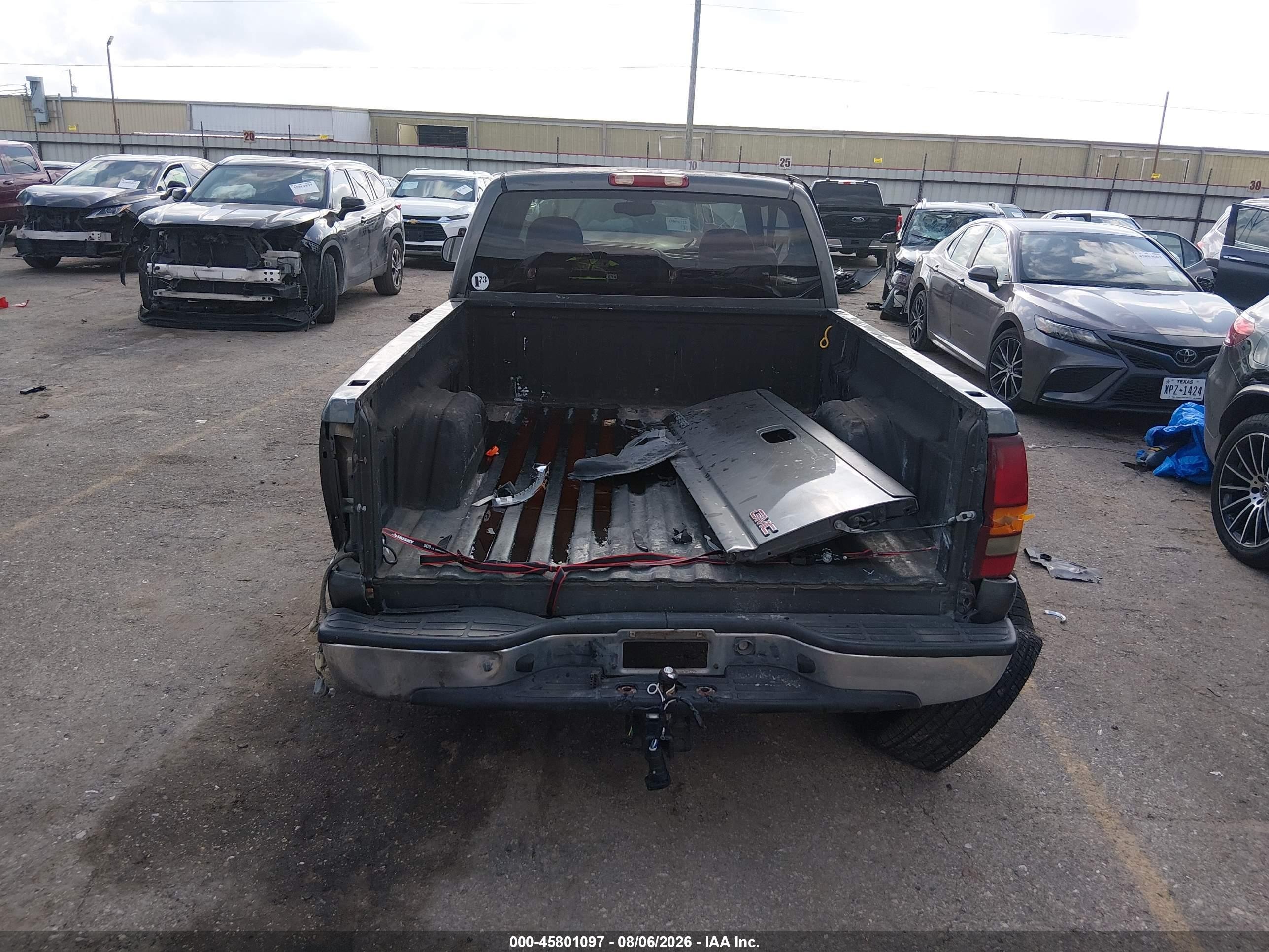 2001 Gmc Sierra 1500 Sle Gray vin: 1GTEC19V91Z168993