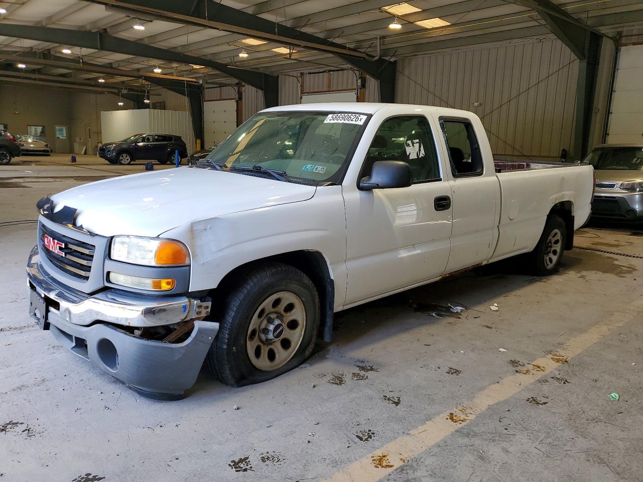 2007 Gmc New Sierra C1500 Classic White vin: 1GTEC19V97E116456